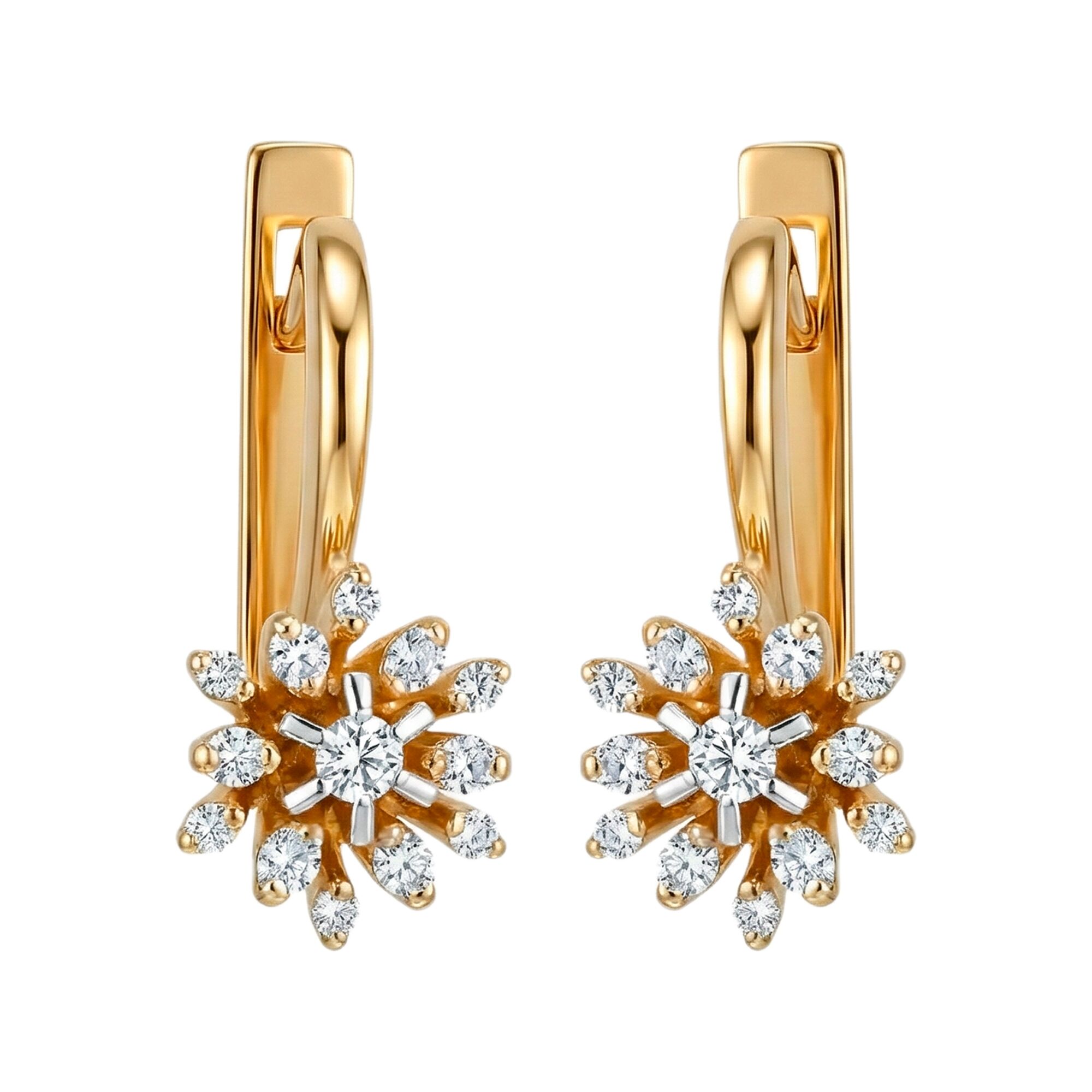 Серьги, золото, 585, 7.83г, 63123 | GoldMarket.kz