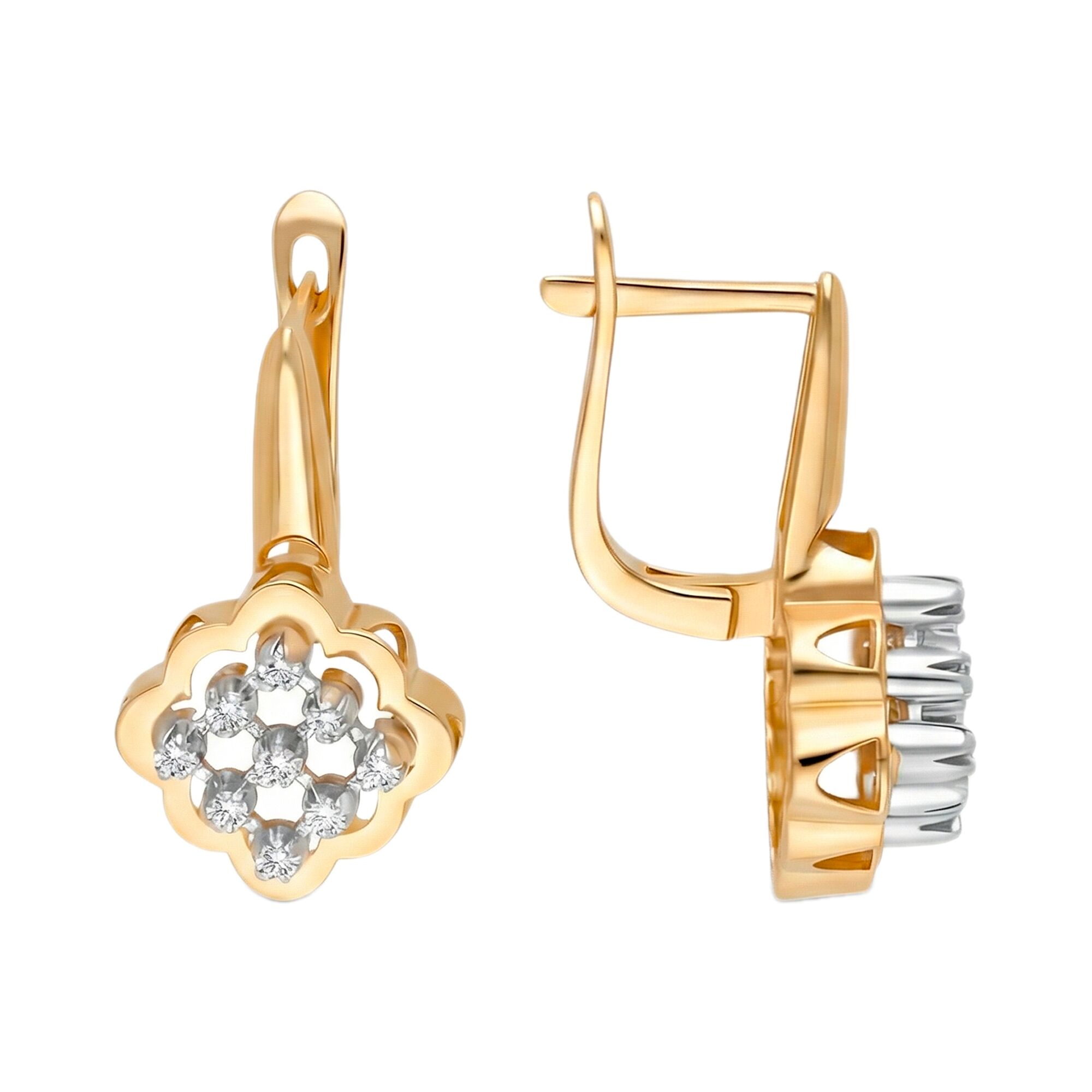 Серьги, золото, 585, 4.96г, 63125, изображение 2 | GoldMarket.kz