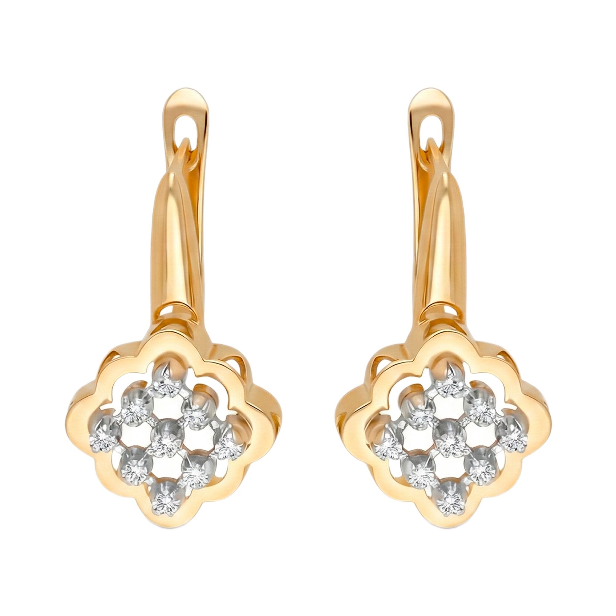 Серьги, золото, 585, 4.96г, 63125 | GoldMarket.kz