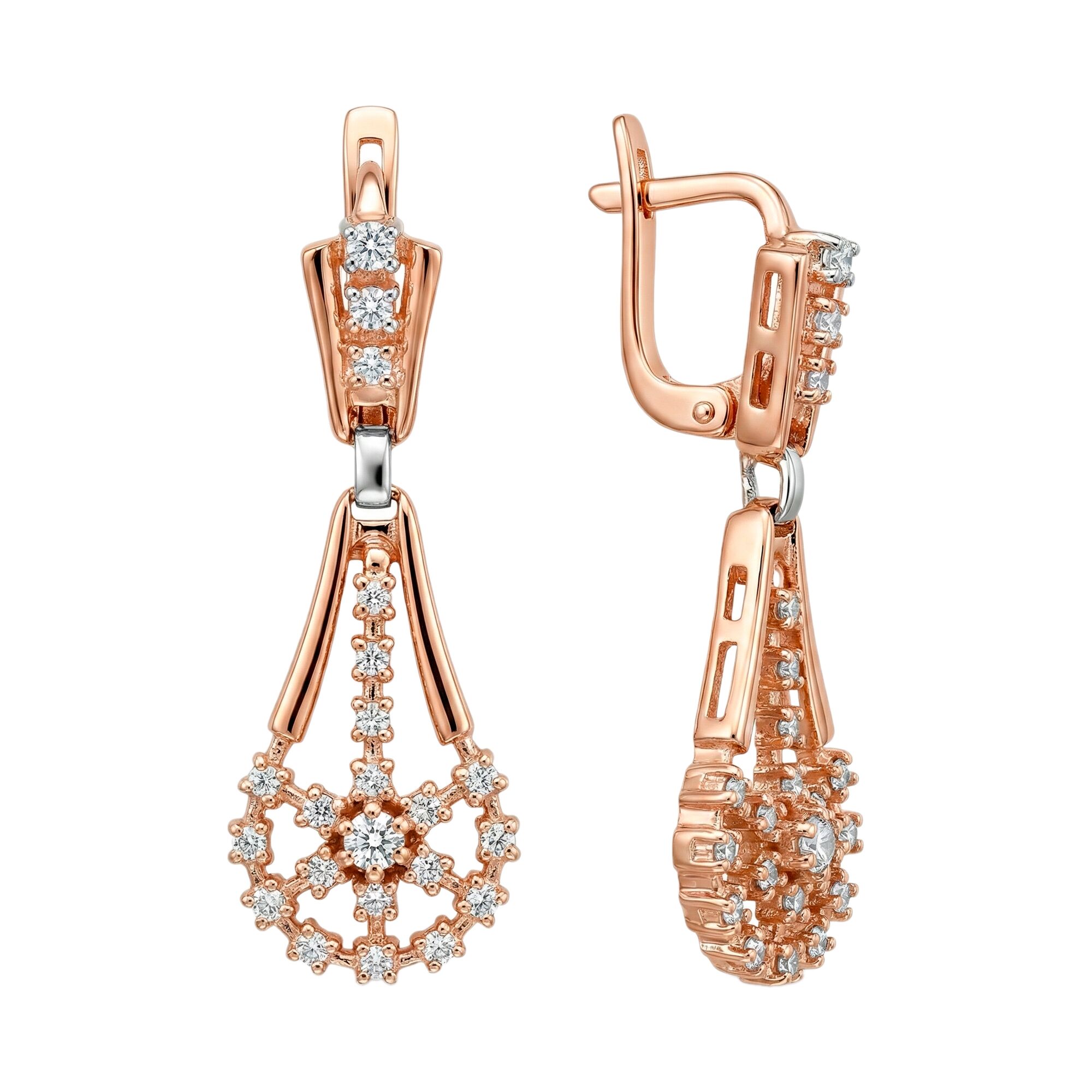 Серьги, золото, 585, 10.97г, 63127, изображение 2 | GoldMarket.kz