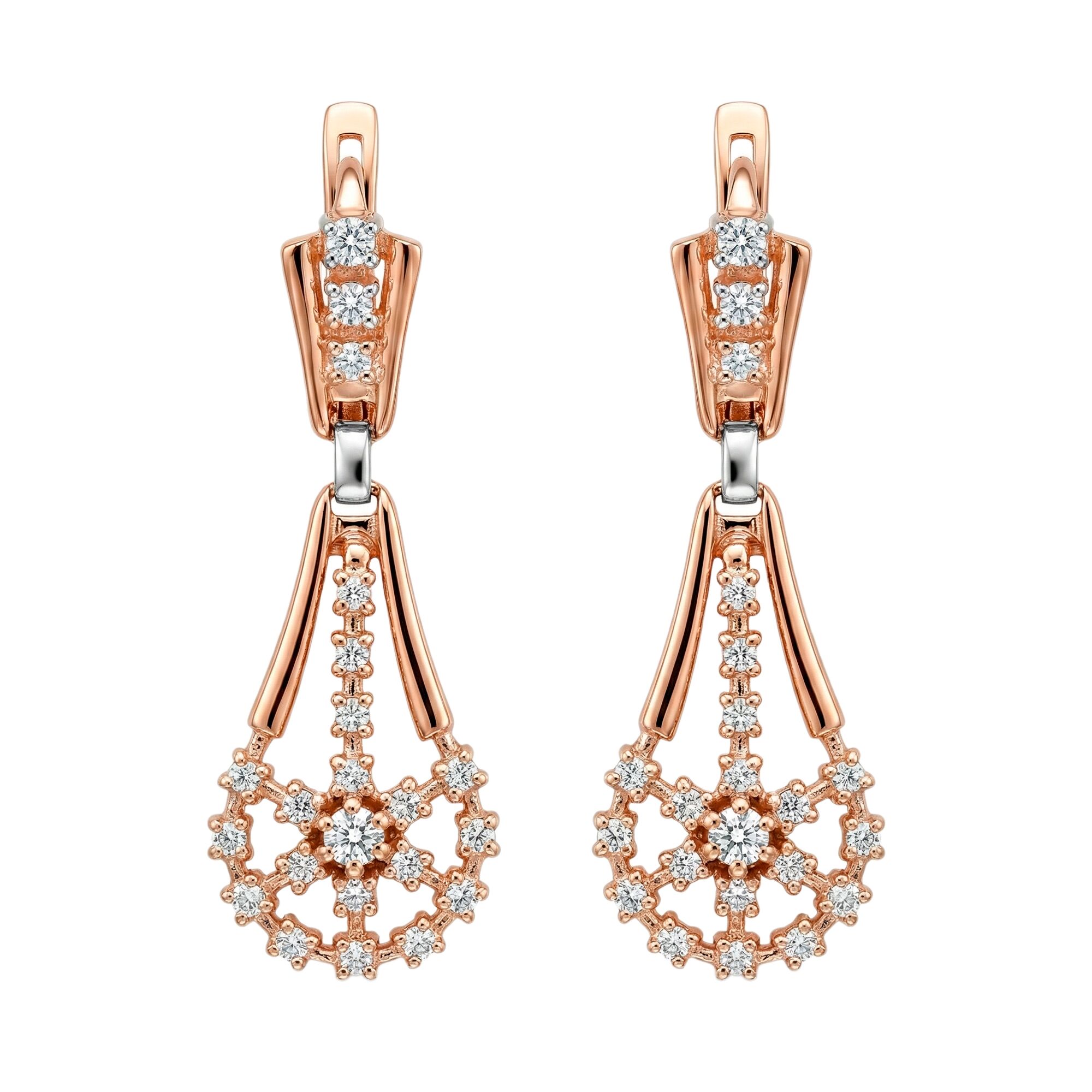 Серьги, золото, 585, 10.97г, 63127 | GoldMarket.kz