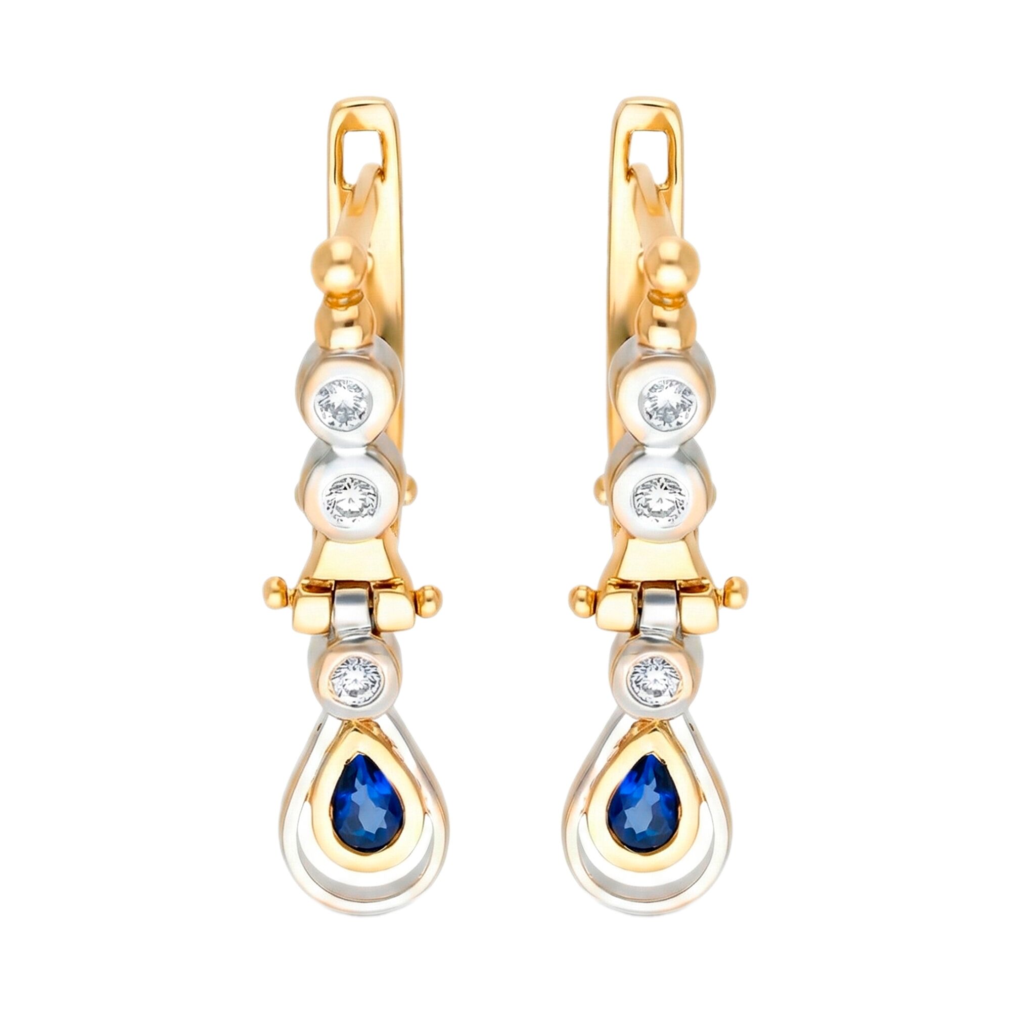 Серьги, золото, 750, 6.33г, 63142 | GoldMarket.kz