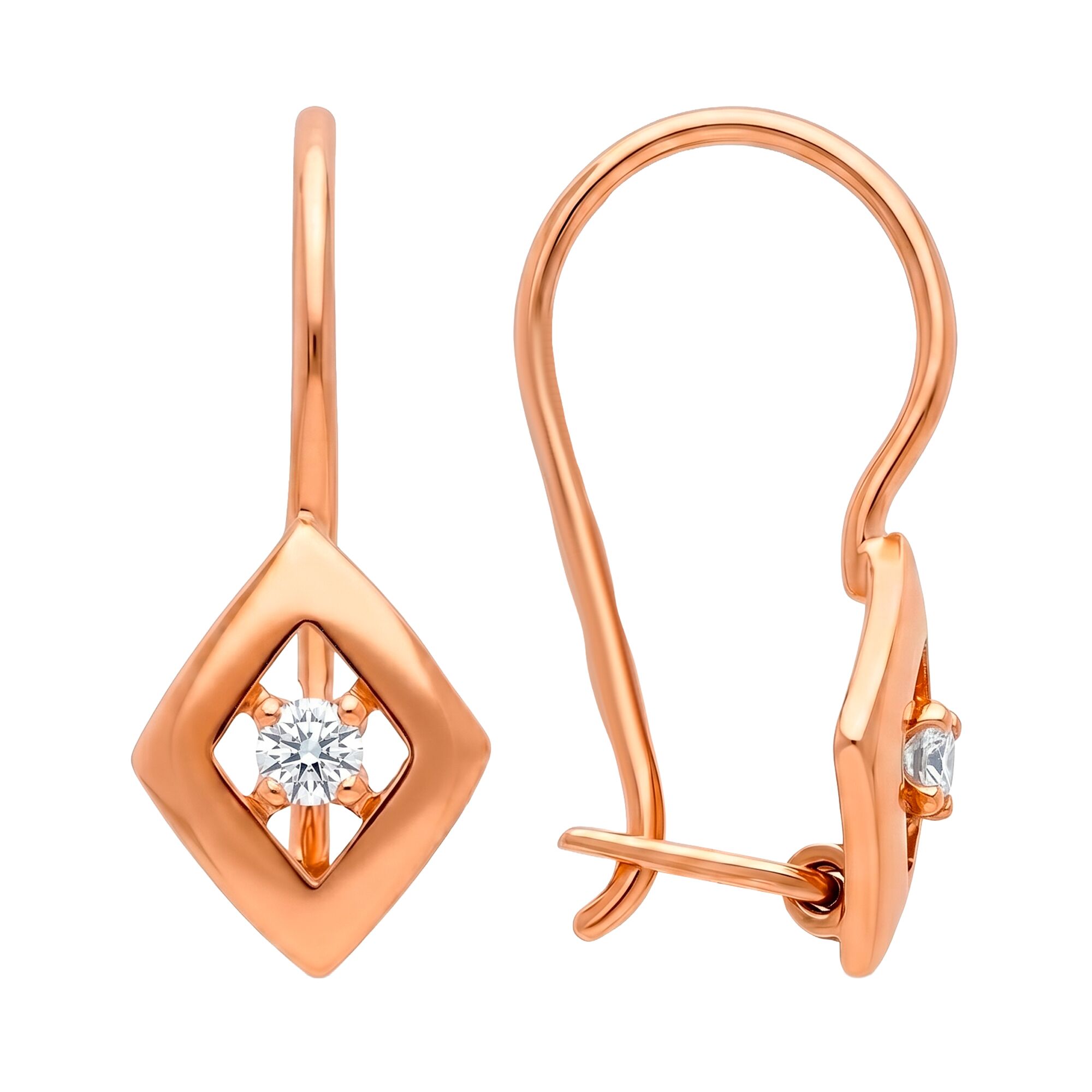 Серьги, золото, 585, 1.07г, 58799, изображение 2 | GoldMarket.kz