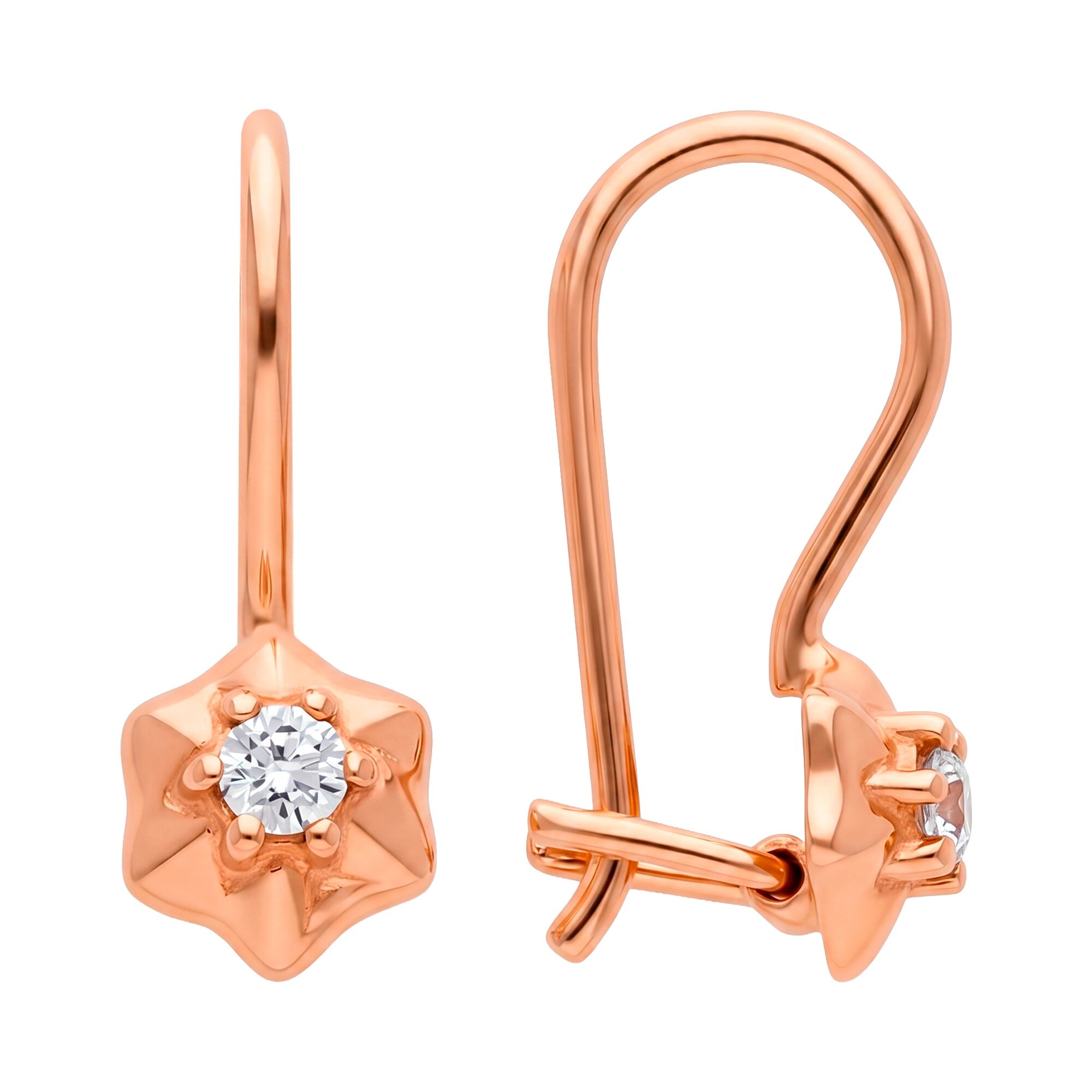 Серьги, золото, 585, 1.04г, 59065, изображение 2 | GoldMarket.kz