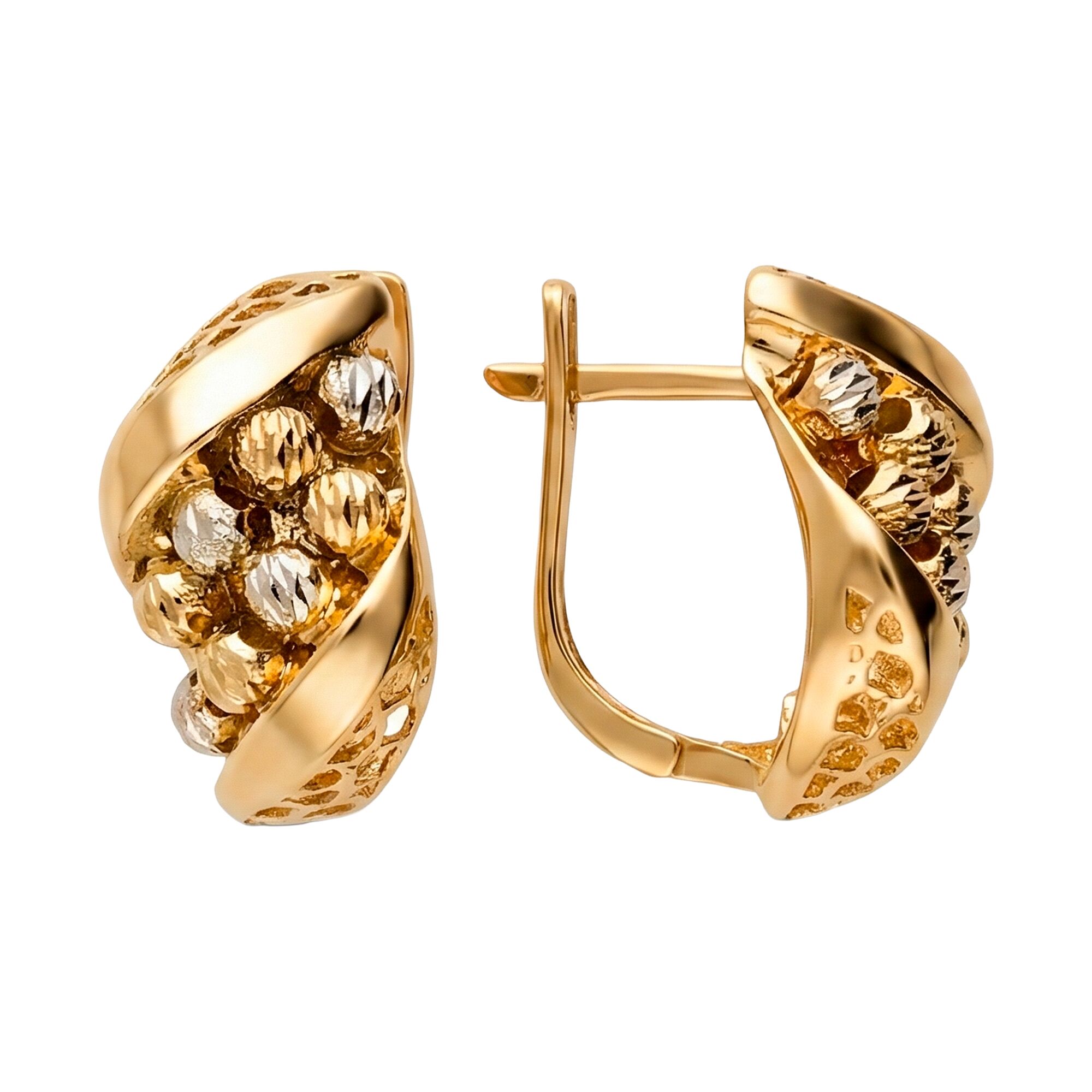 Серьги, золото, 585, 4.73г, 62148, изображение 2 | GoldMarket.kz