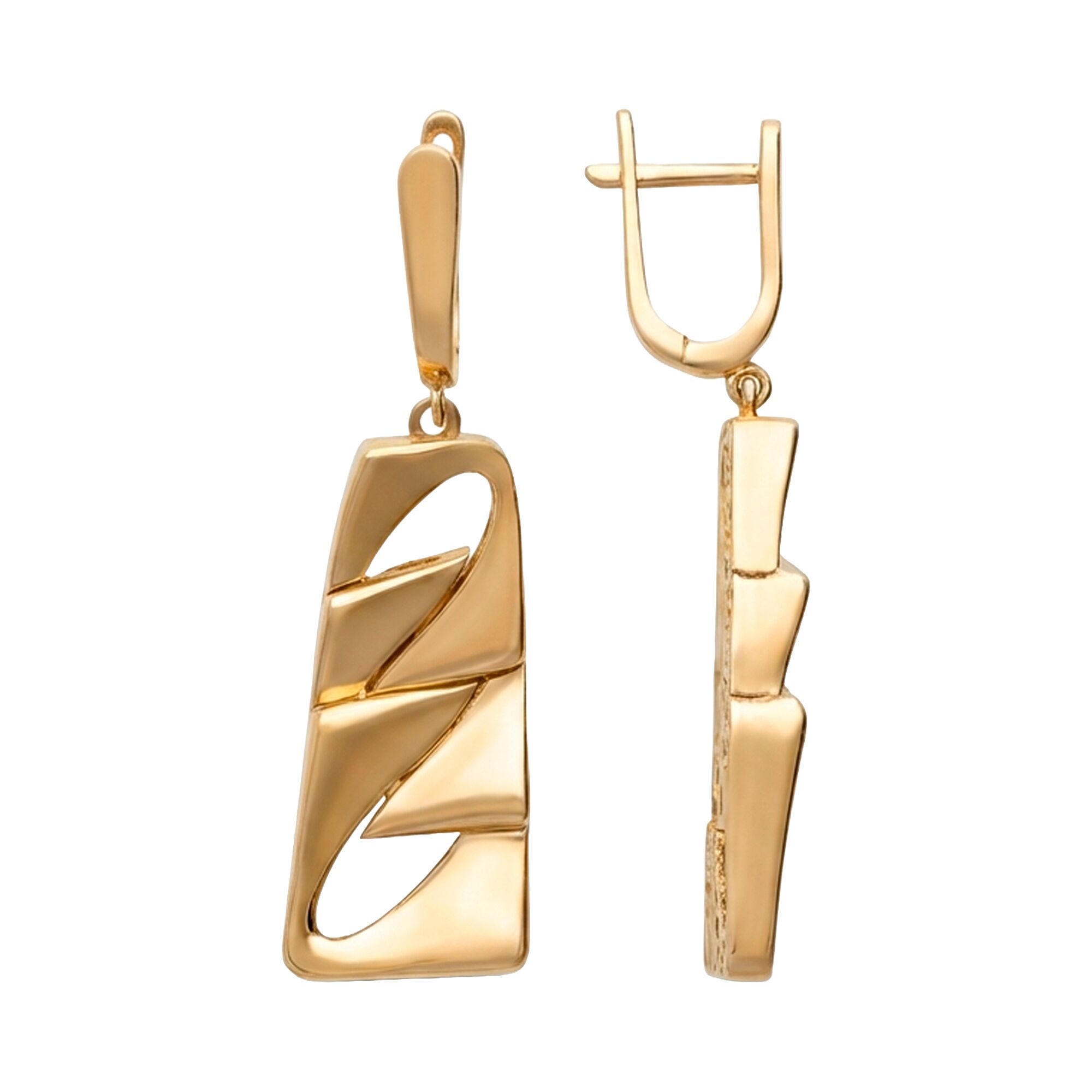 Серьги, золото, 585, 7.7г, 62173, изображение 2 | GoldMarket.kz