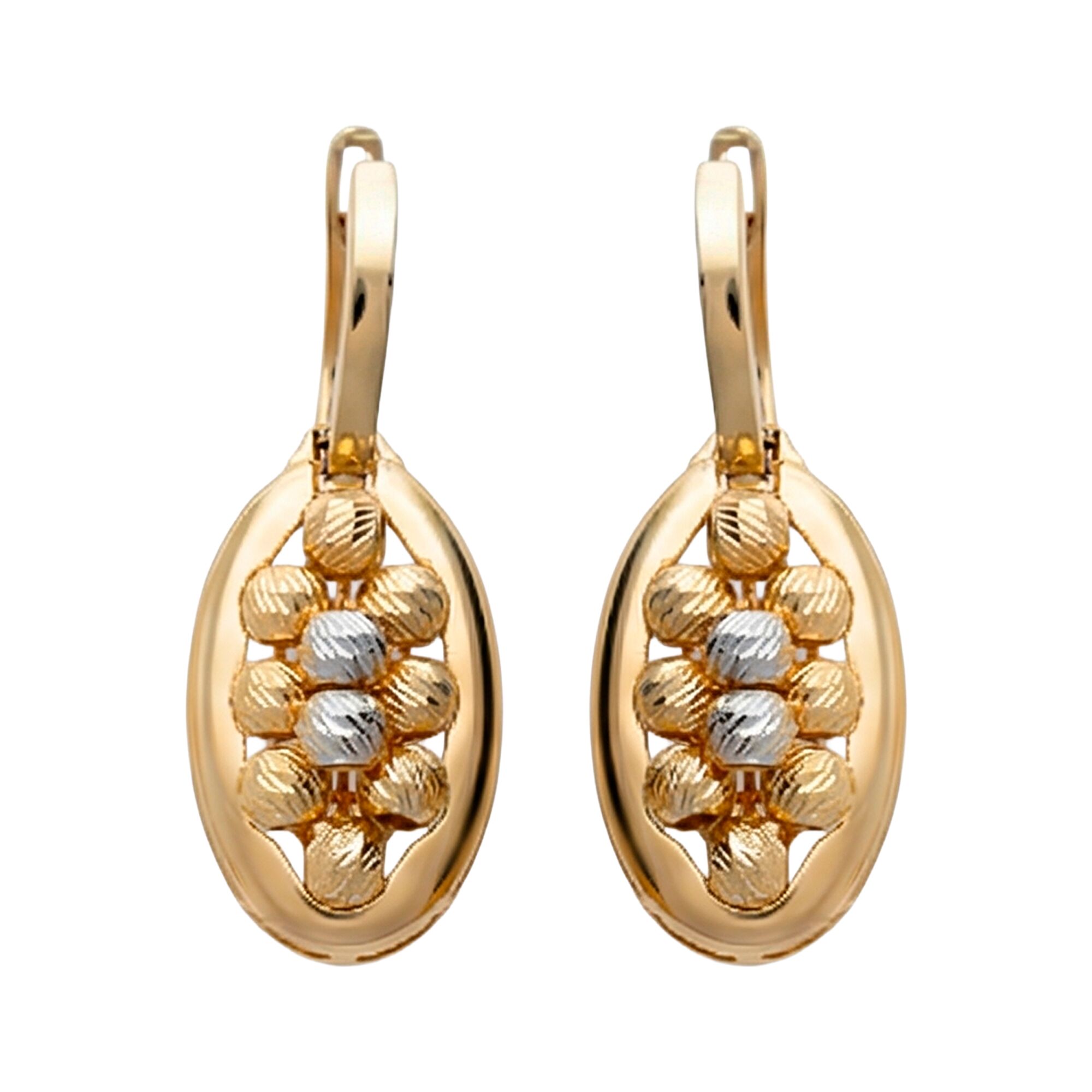 Серьги, золото, 585, 6.56г, 62199 | GoldMarket.kz