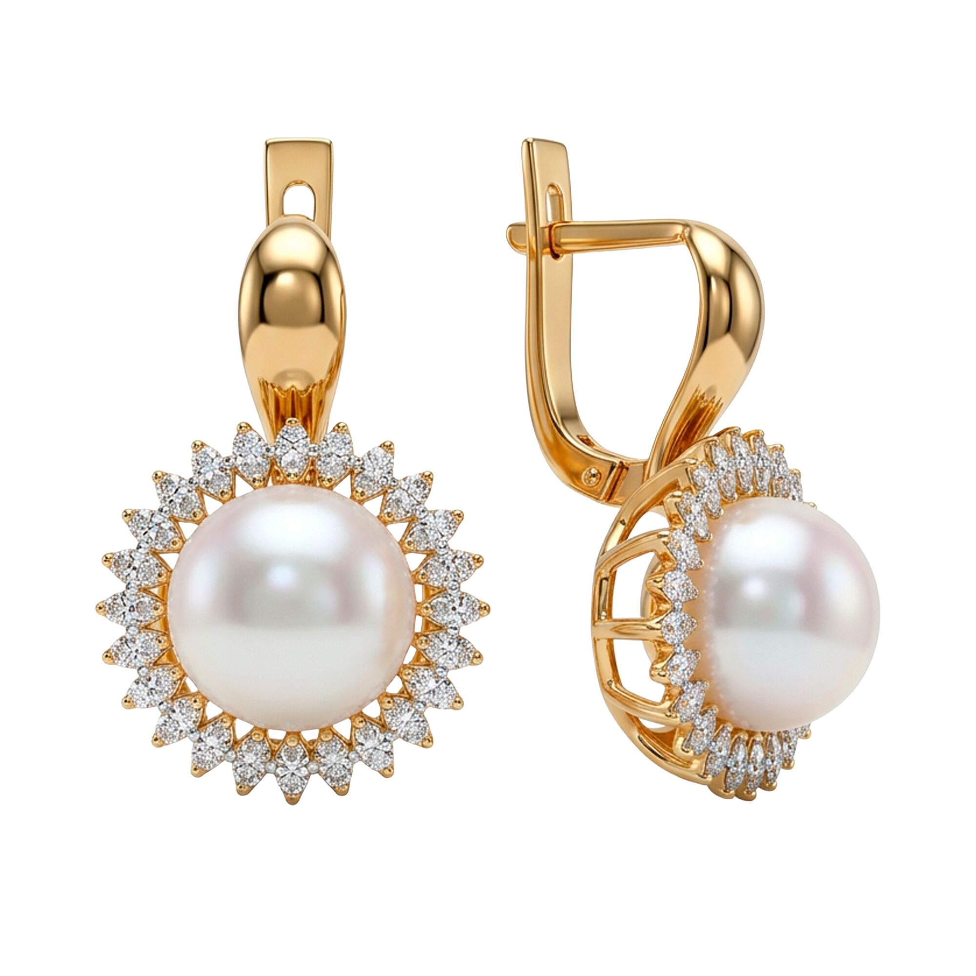 Серьги, золото, 585, 8.43г, 62211, изображение 2 | GoldMarket.kz