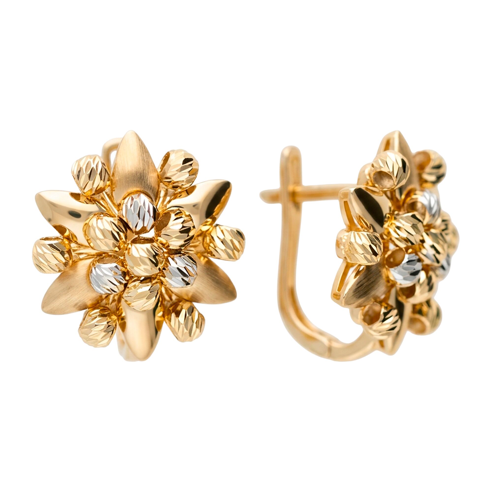 Серьги, золото, 585, 5.49г, 62393, изображение 2 | GoldMarket.kz