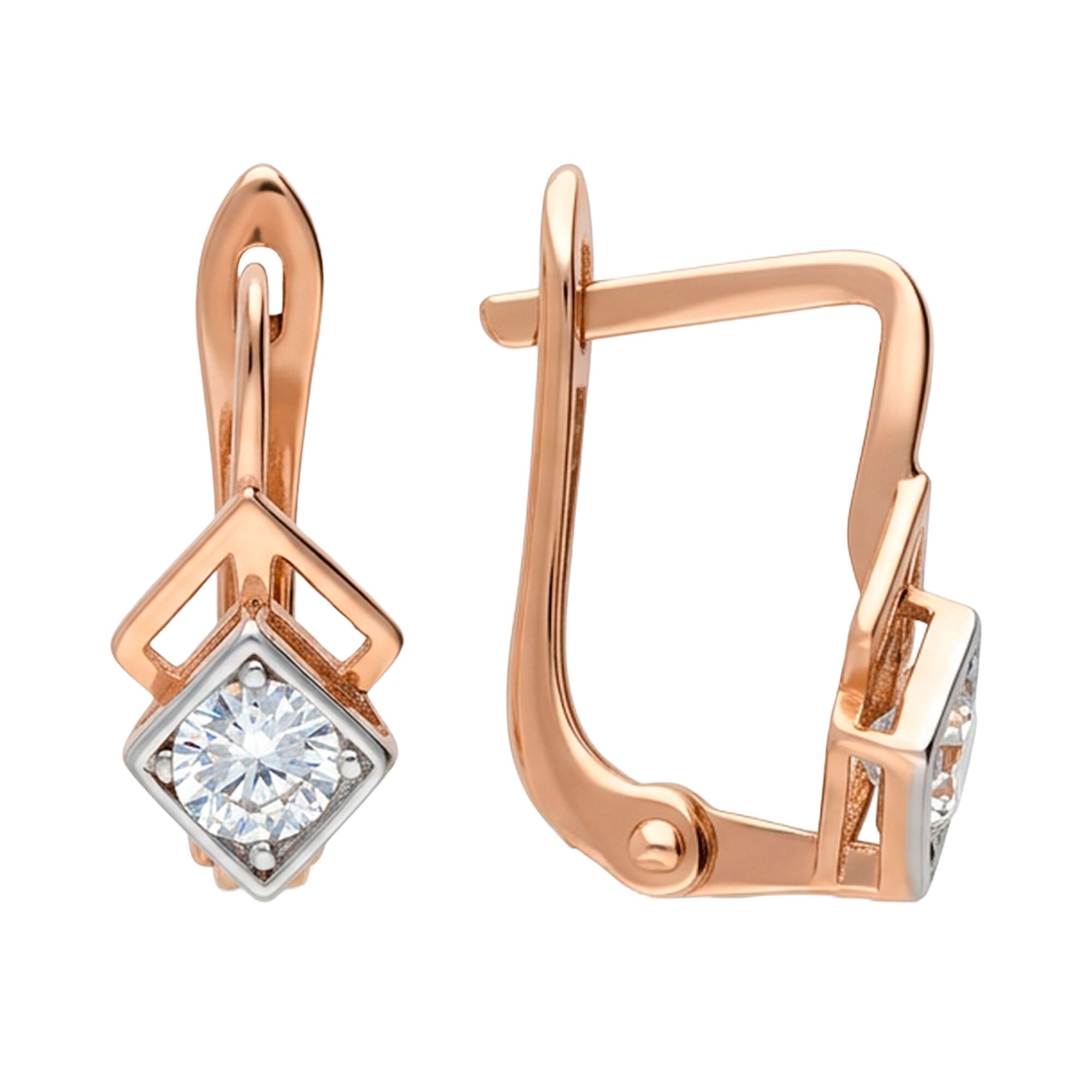 Серьги, золото, 585, 1г, 62410, изображение 2 | GoldMarket.kz