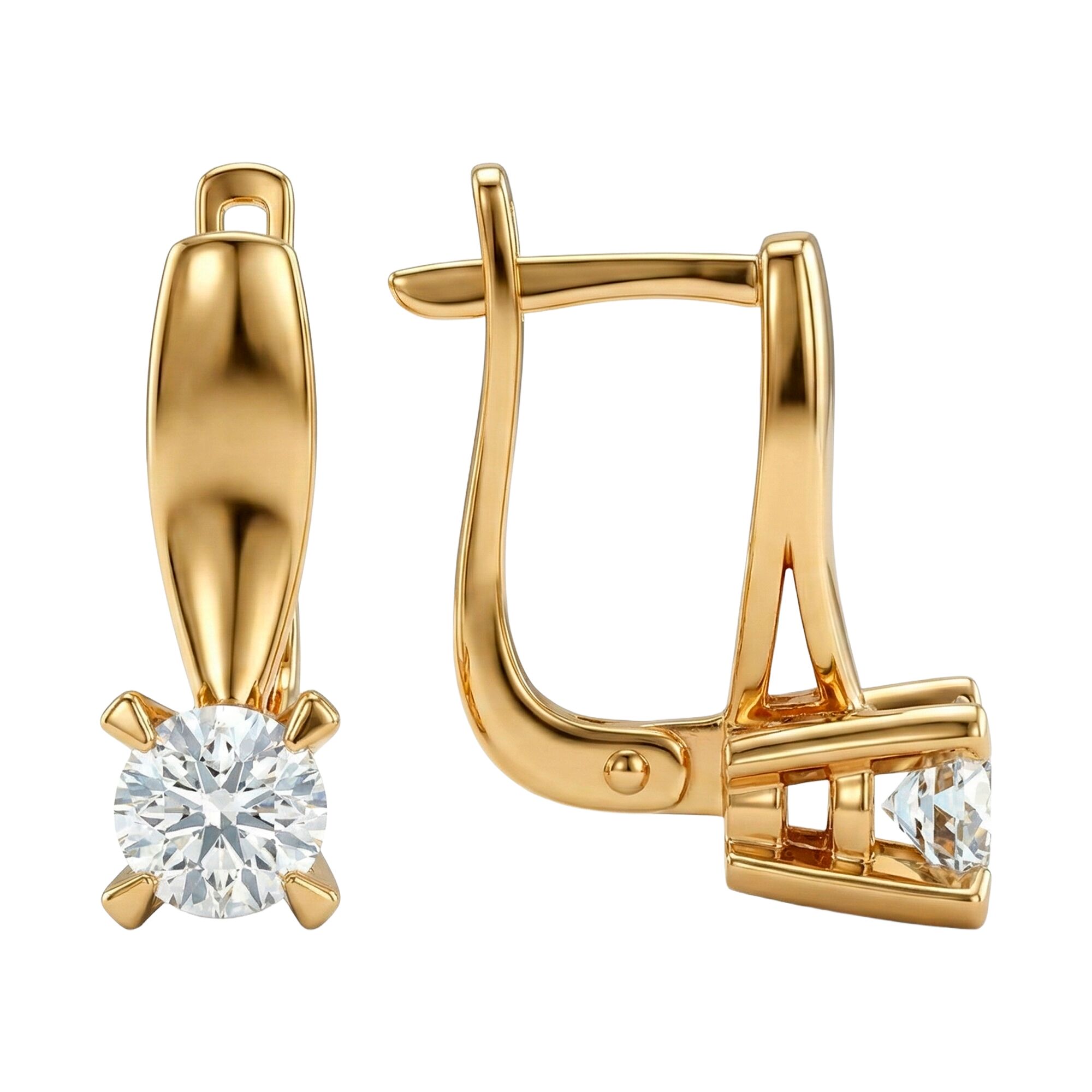 Серьги, золото, 585, 3.53г, 62412, изображение 2 | GoldMarket.kz