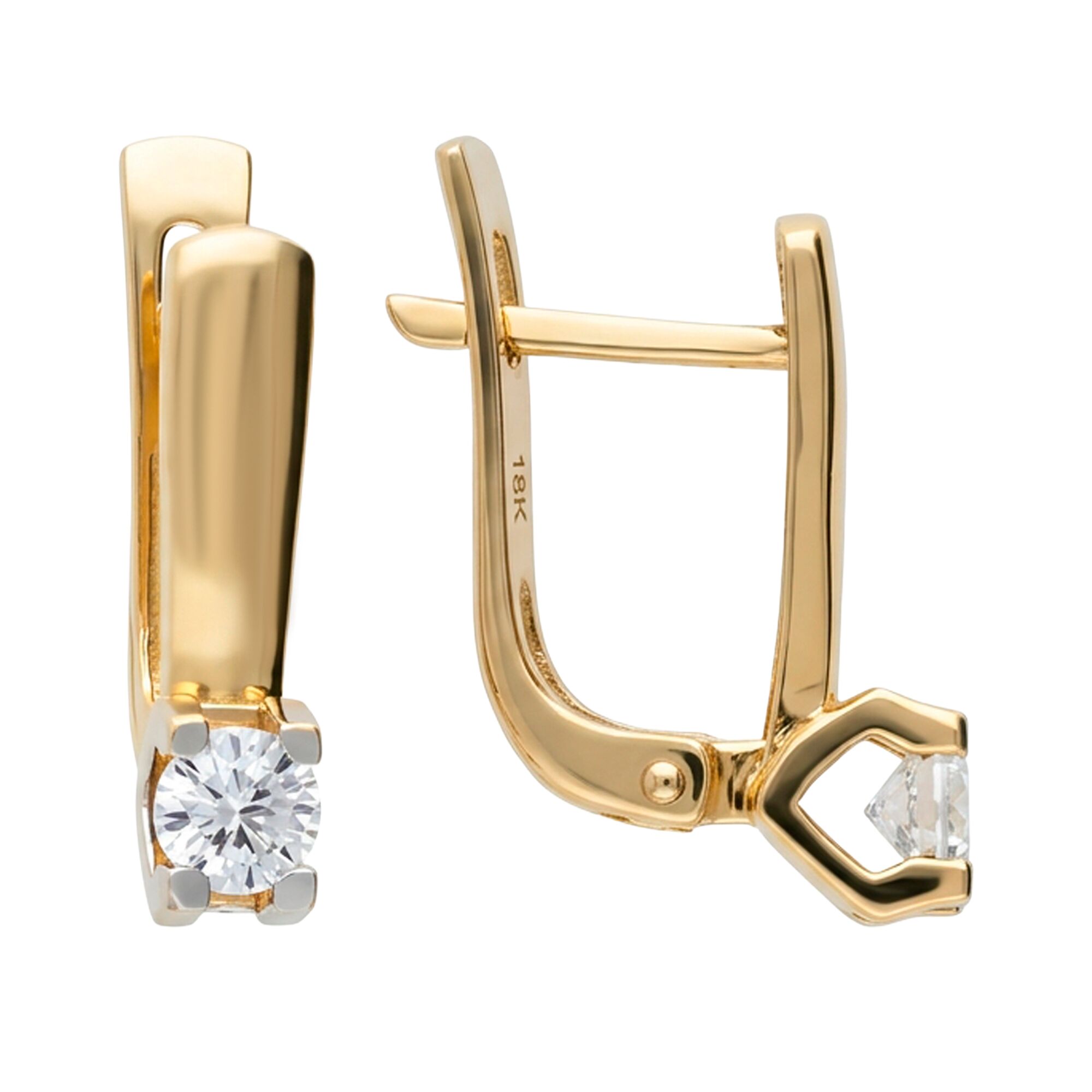 Серьги, золото, 585, 2.76г, 62417, изображение 2 | GoldMarket.kz