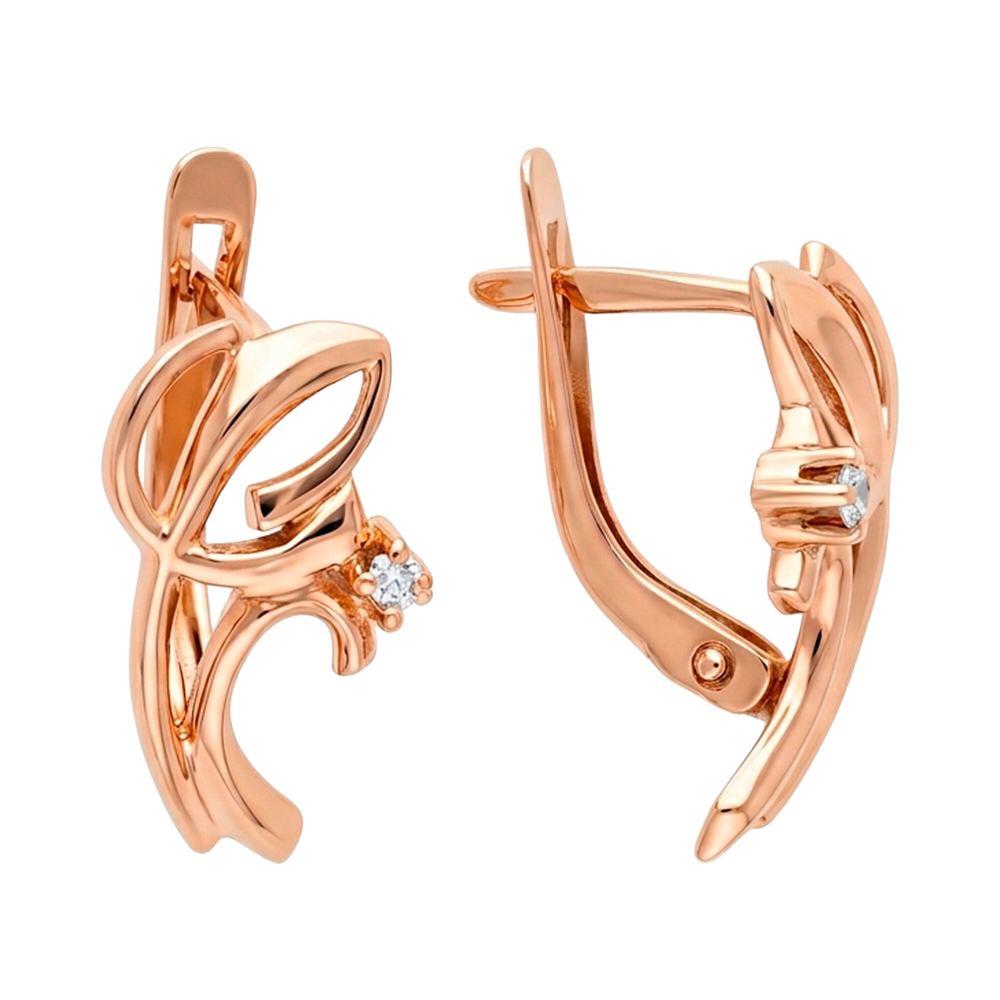 Серьги, золото, 585, 3.05г, 62421, изображение 2 | GoldMarket.kz