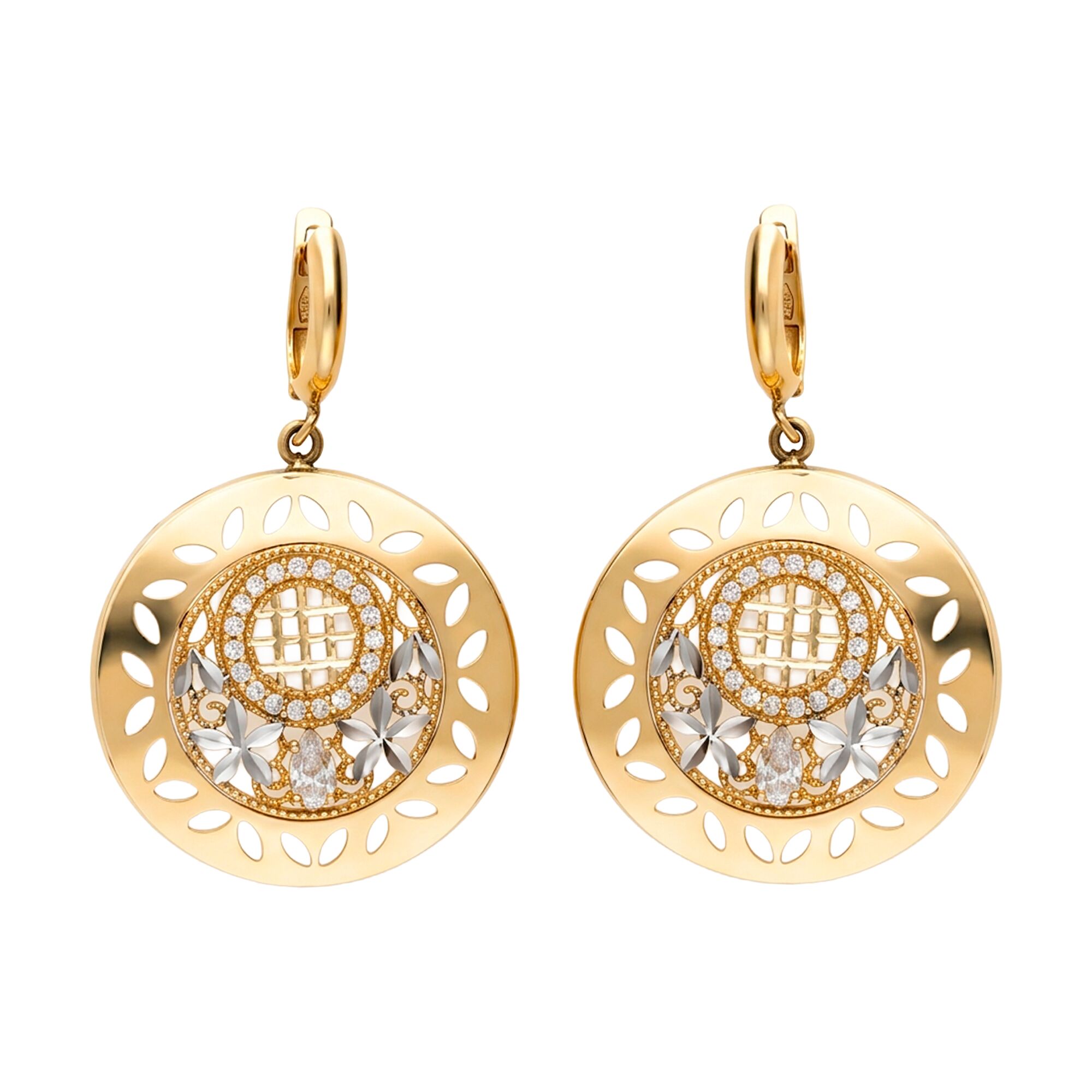 Серьги, золото, 585, 8.2г, 62447 | GoldMarket.kz