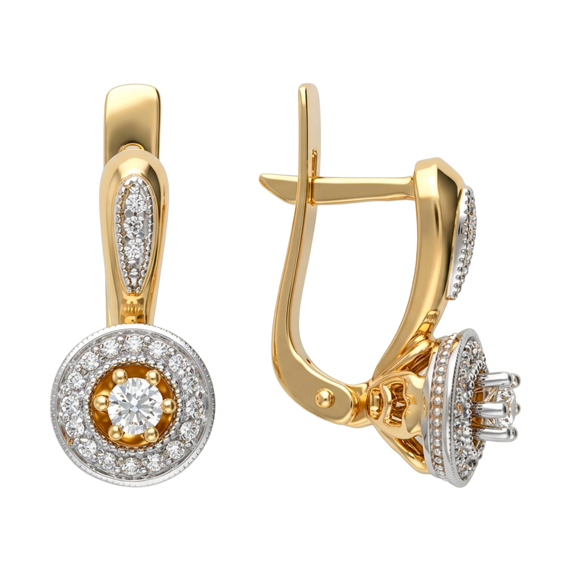 Серьги, золото, 585, 5.97г, 62453, изображение 2 | GoldMarket.kz