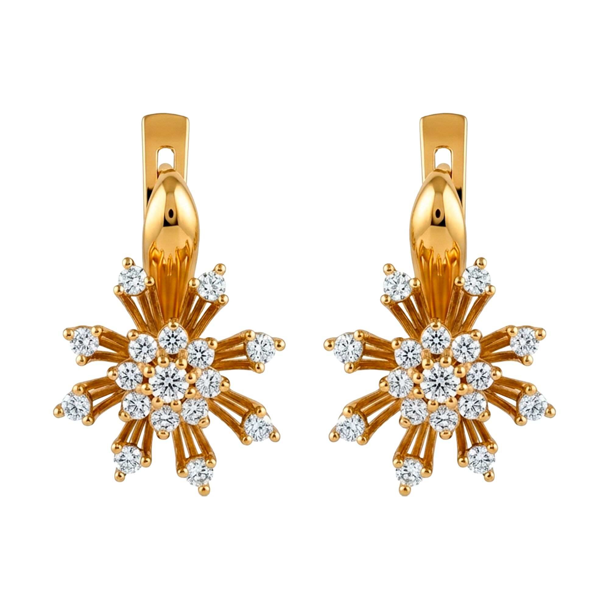 Серьги, золото, 585, 7.1г, 62478 | GoldMarket.kz