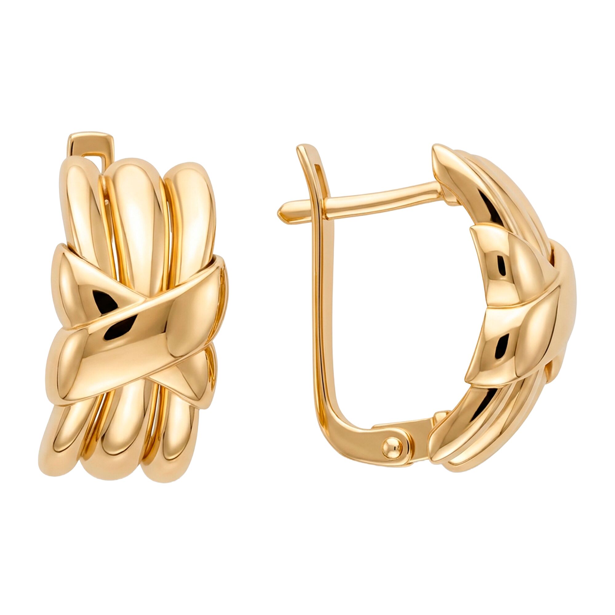 Серьги, золото, 585, 6.1г, 62499, изображение 2 | GoldMarket.kz