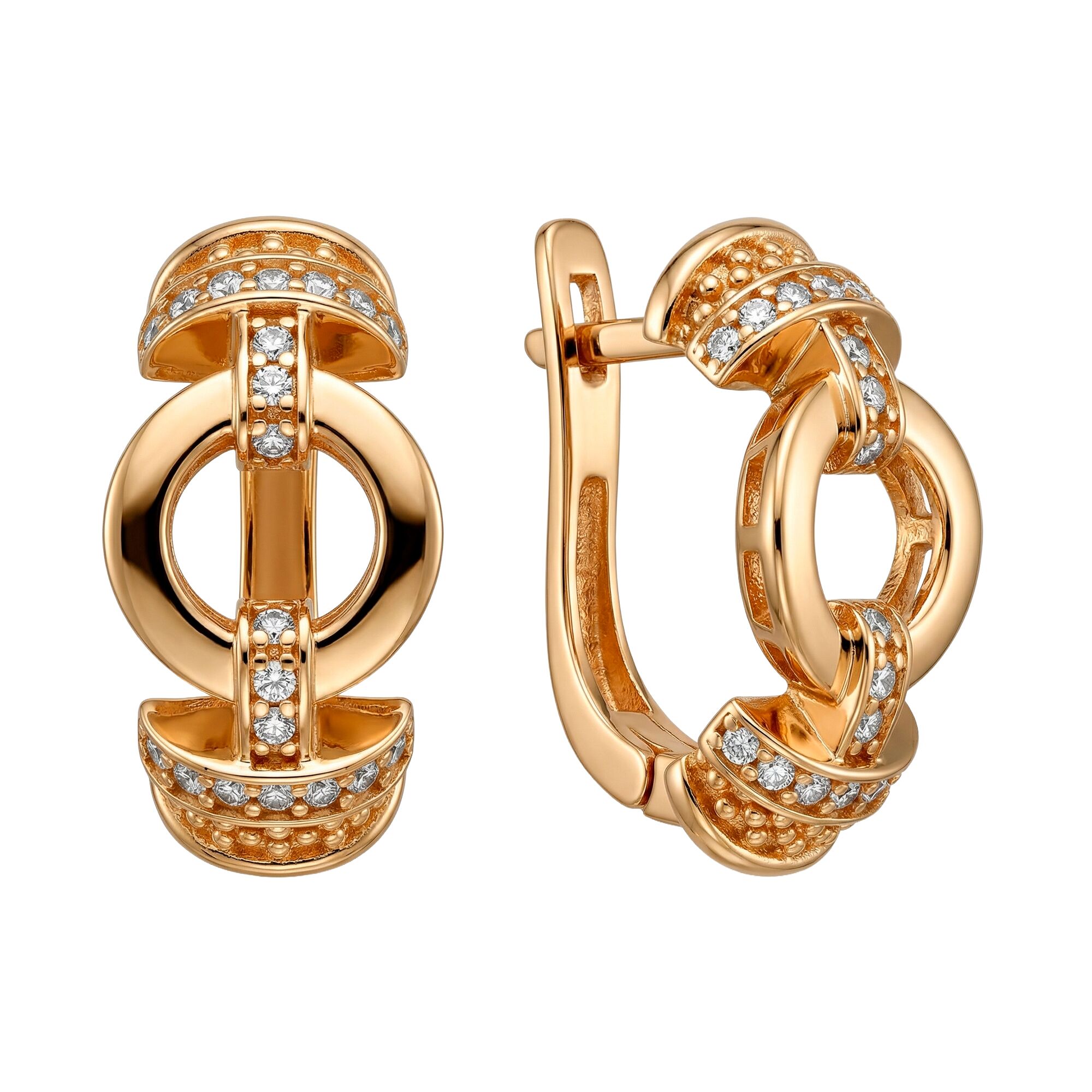 Серьги, золото, 585, 5.78г, 62508, изображение 2 | GoldMarket.kz