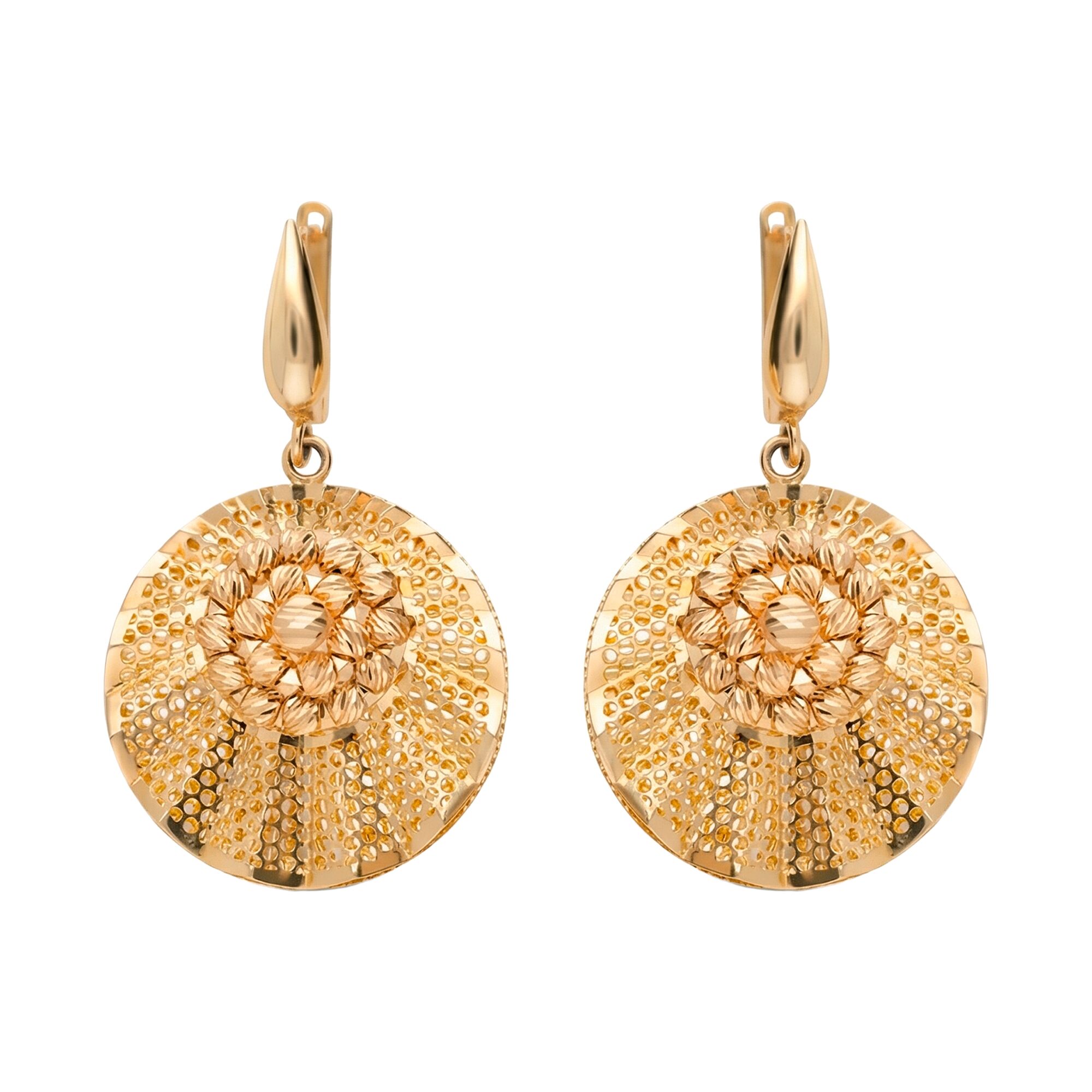 Серьги, золото, 585, 8.77г, 62544 | GoldMarket.kz