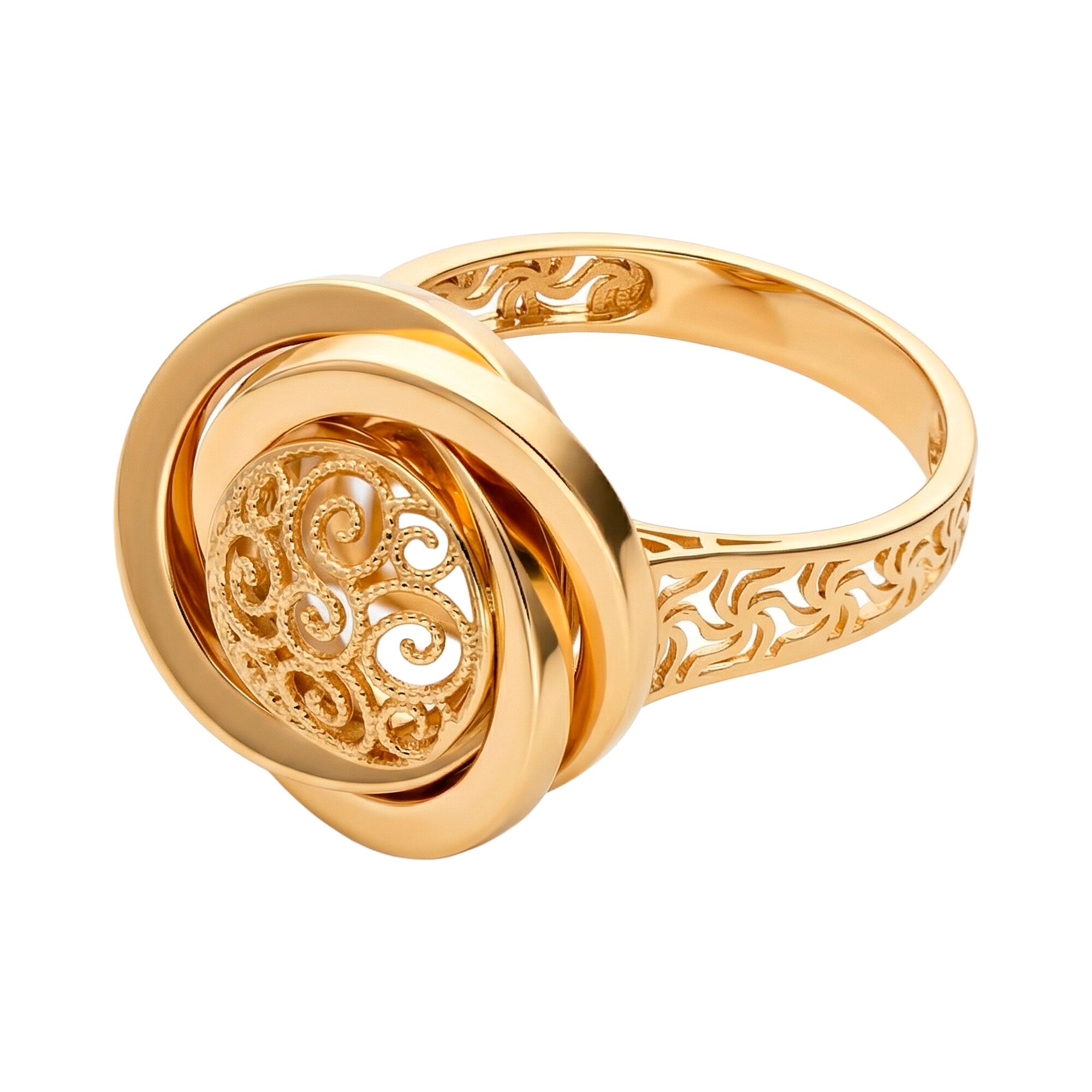 Кольцо, золото, 585, 3.95г, 62549, изображение 2 | GoldMarket.kz