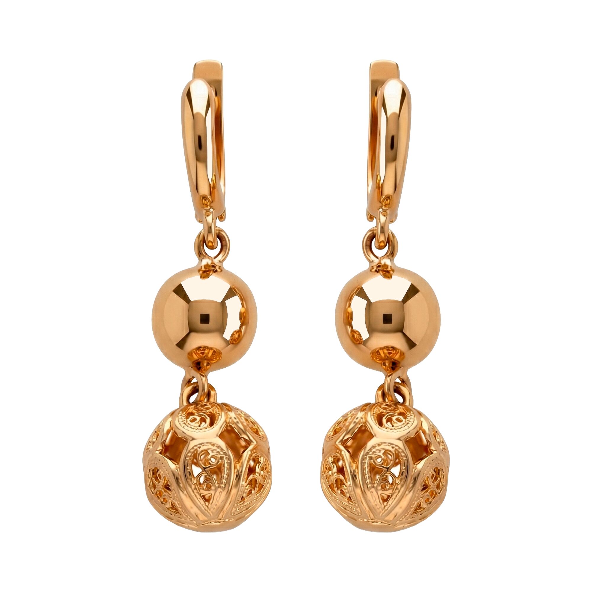 Серьги, золото, 585, 7.42г, 62556 | GoldMarket.kz