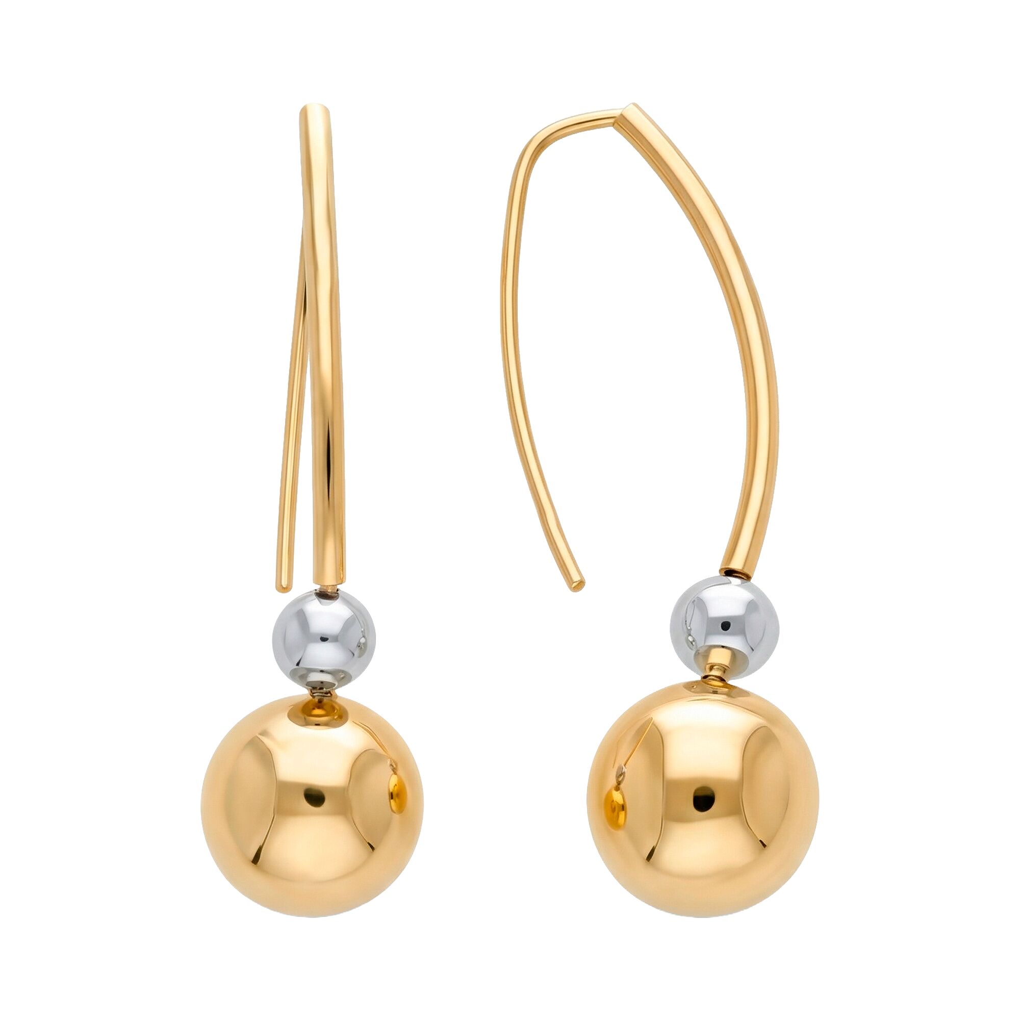 Серьги, золото, 585, 7.16г, 62560, изображение 2 | GoldMarket.kz