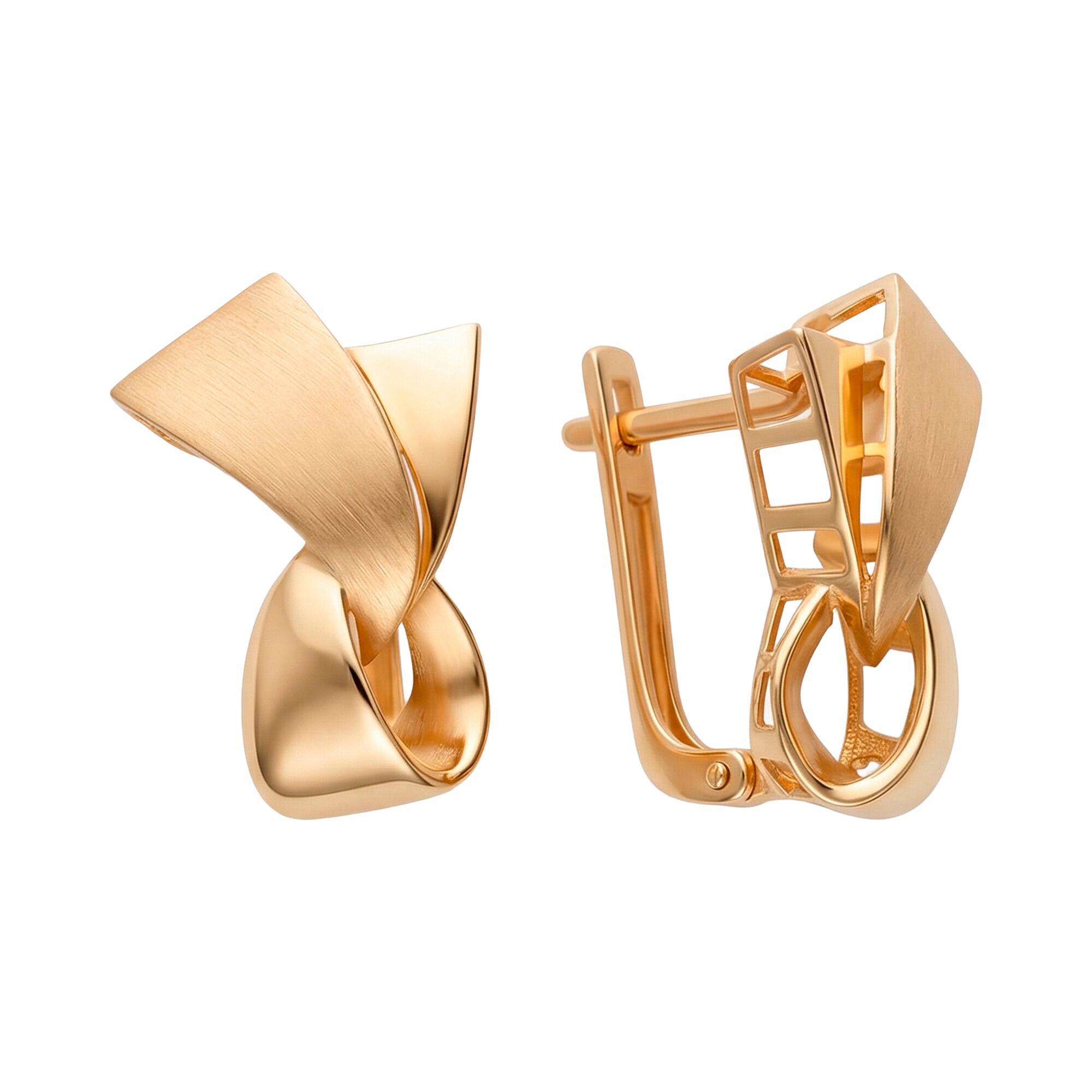 Серьги, золото, 585, 4.31г, 62561, изображение 2 | GoldMarket.kz