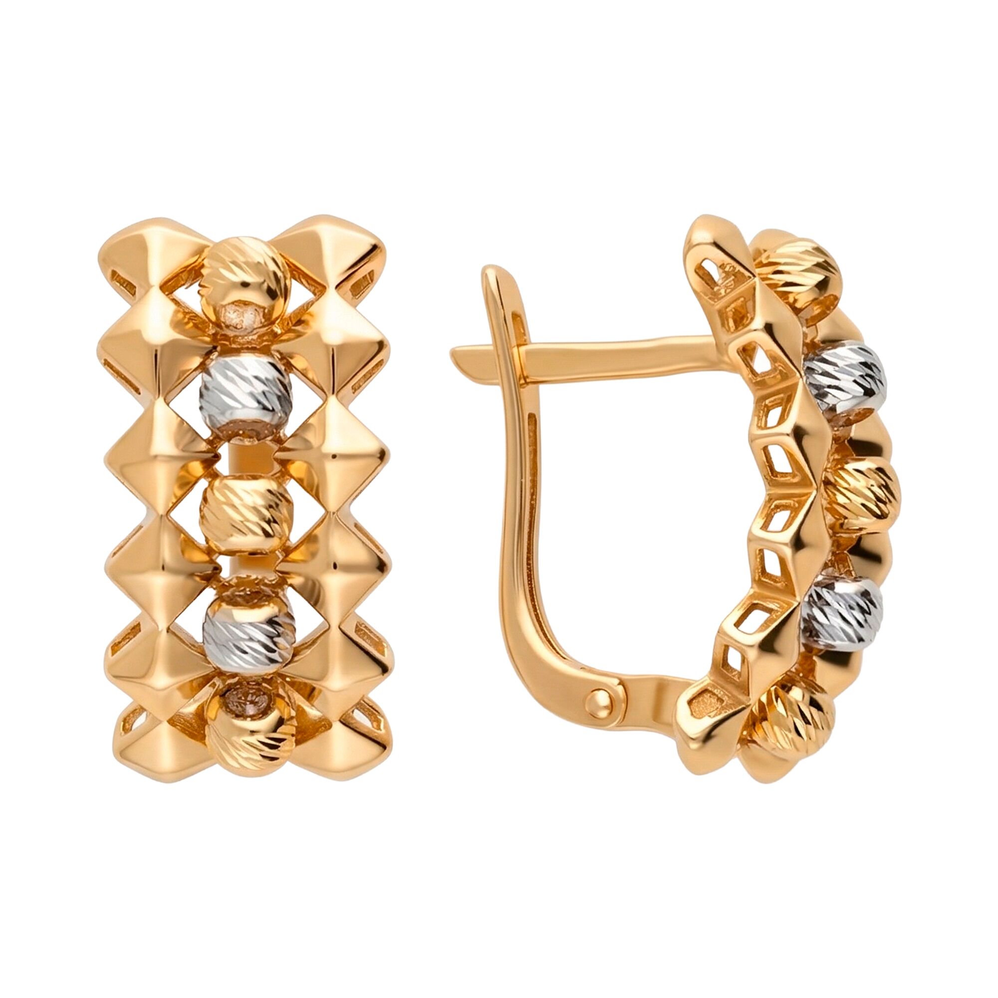 Серьги, золото, 585, 3.94г, 62625, изображение 2 | GoldMarket.kz