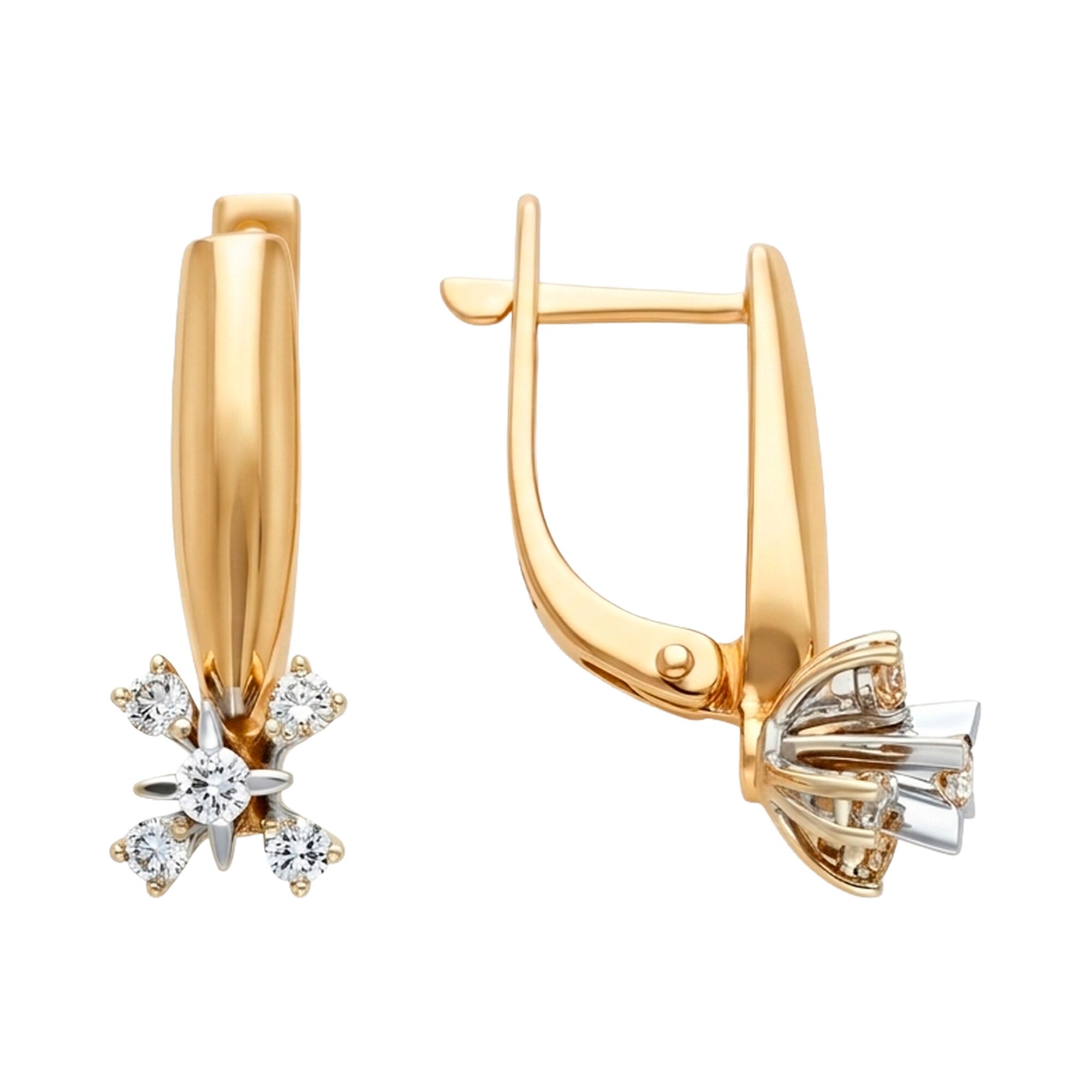 Серьги, золото, 585, 4.01г, 62649, изображение 2 | GoldMarket.kz