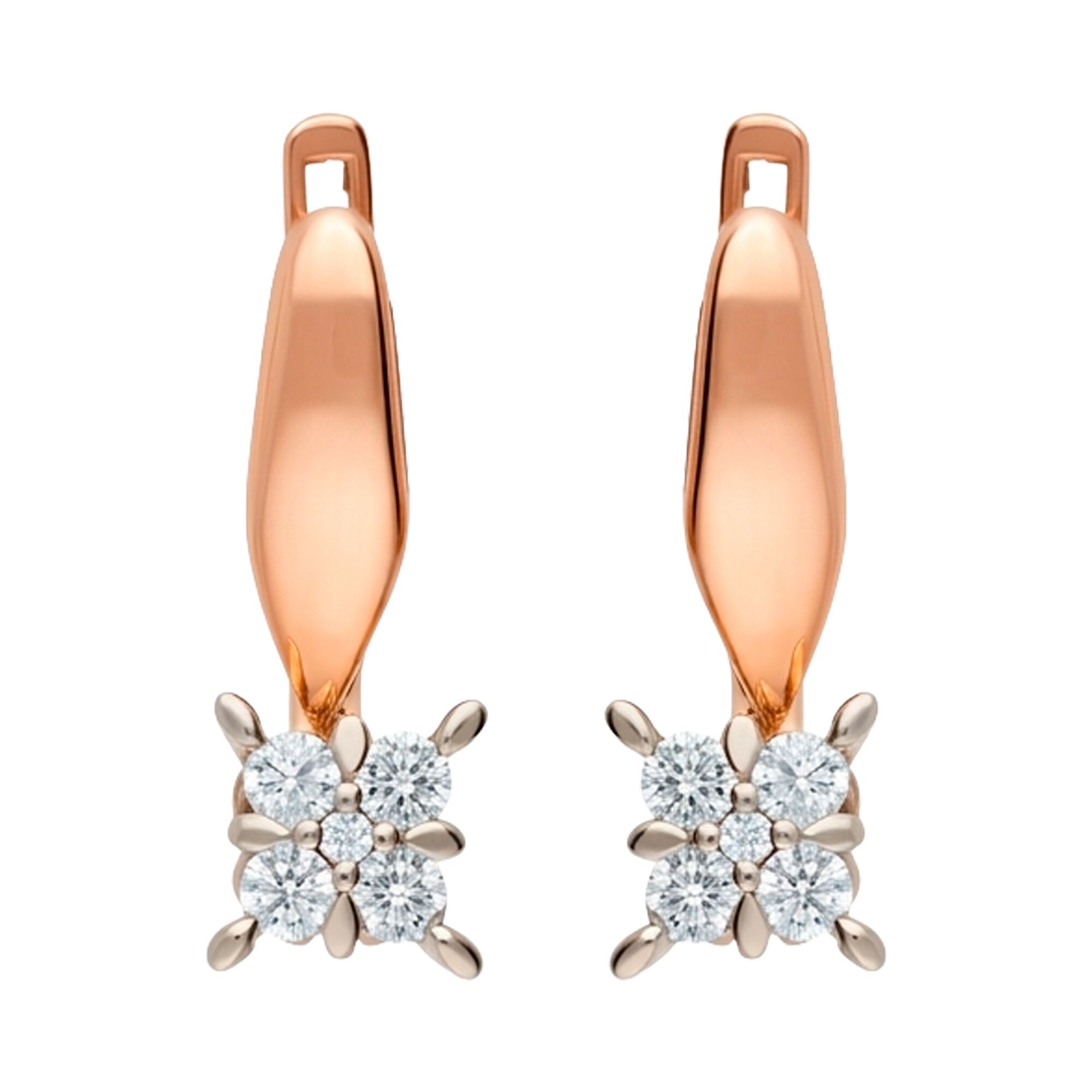 Серьги, золото, 585, 3.6г, 62664 | GoldMarket.kz