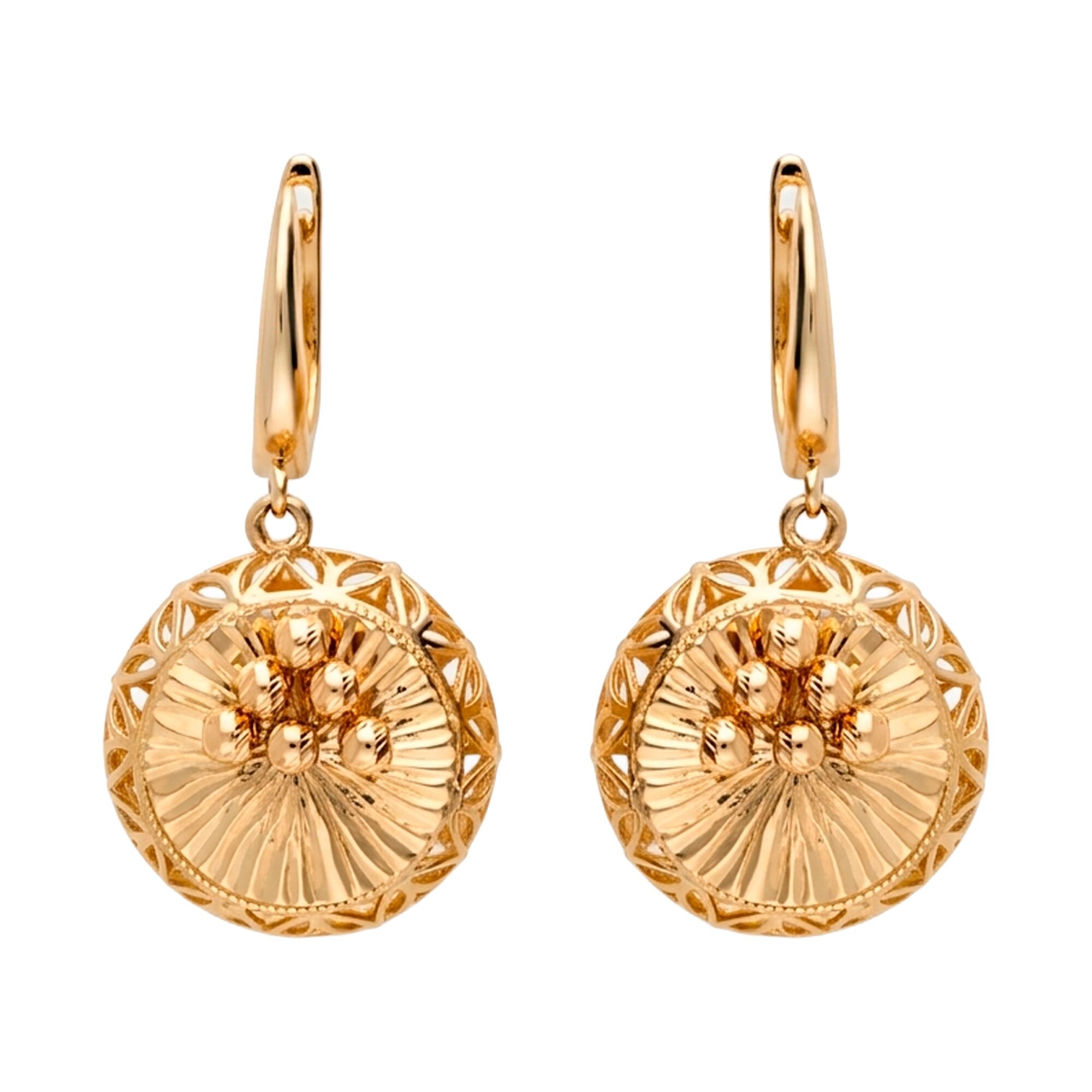 Серьги, золото, 585, 4.61г, 62668 | GoldMarket.kz