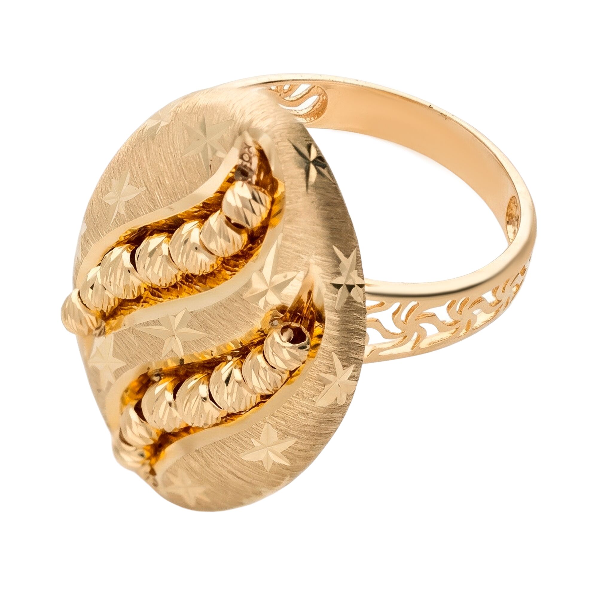 Кольцо, золото, 585, 4г, 62669, изображение 2 | GoldMarket.kz