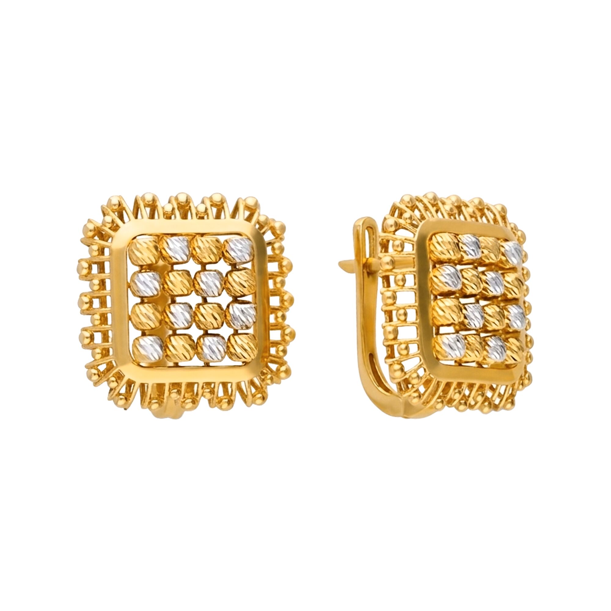 Серьги, золото, 585, 4.99г, 62673, изображение 2 | GoldMarket.kz