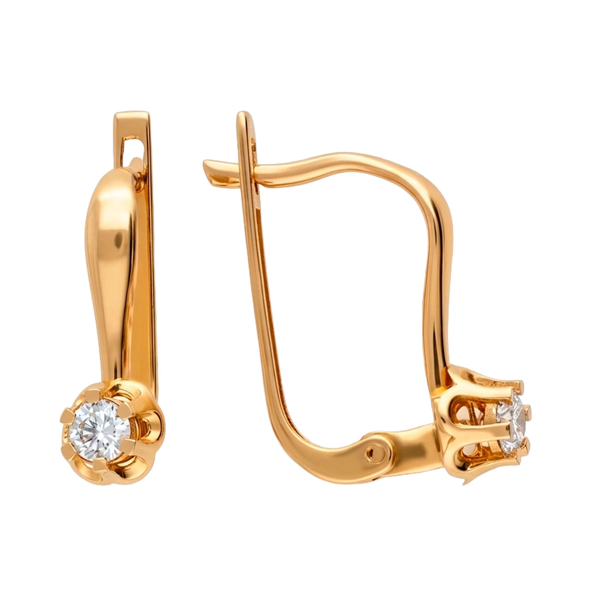 Серьги, золото, 585, 4.15г, 62674, изображение 2 | GoldMarket.kz