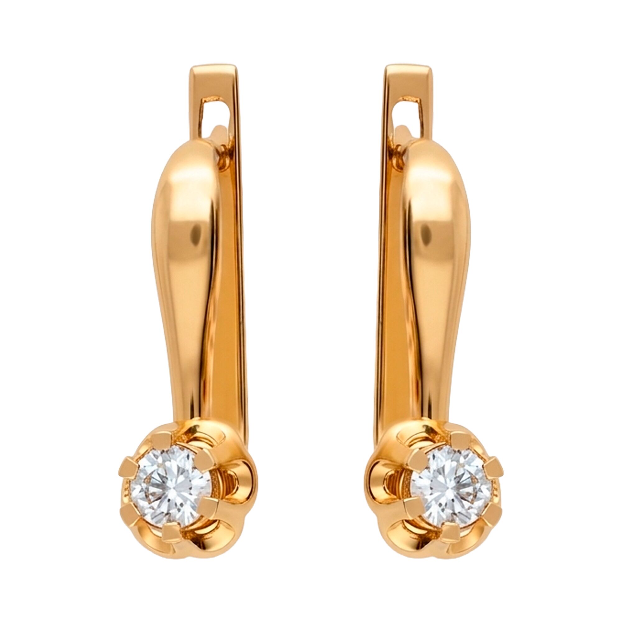Серьги, золото, 585, 4.15г, 62674 | GoldMarket.kz