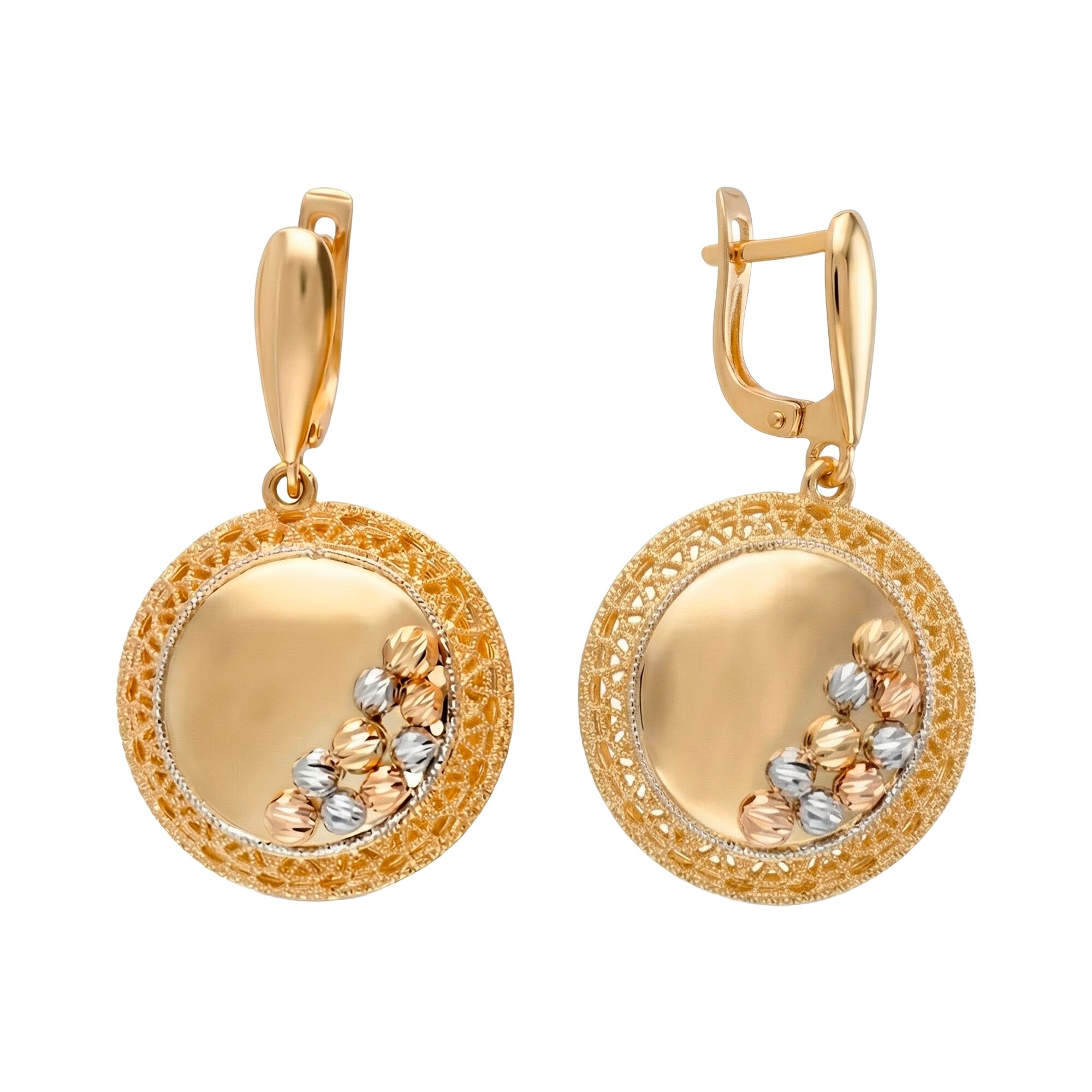 Серьги, золото, 585, 7.66г, 62695, изображение 2 | GoldMarket.kz