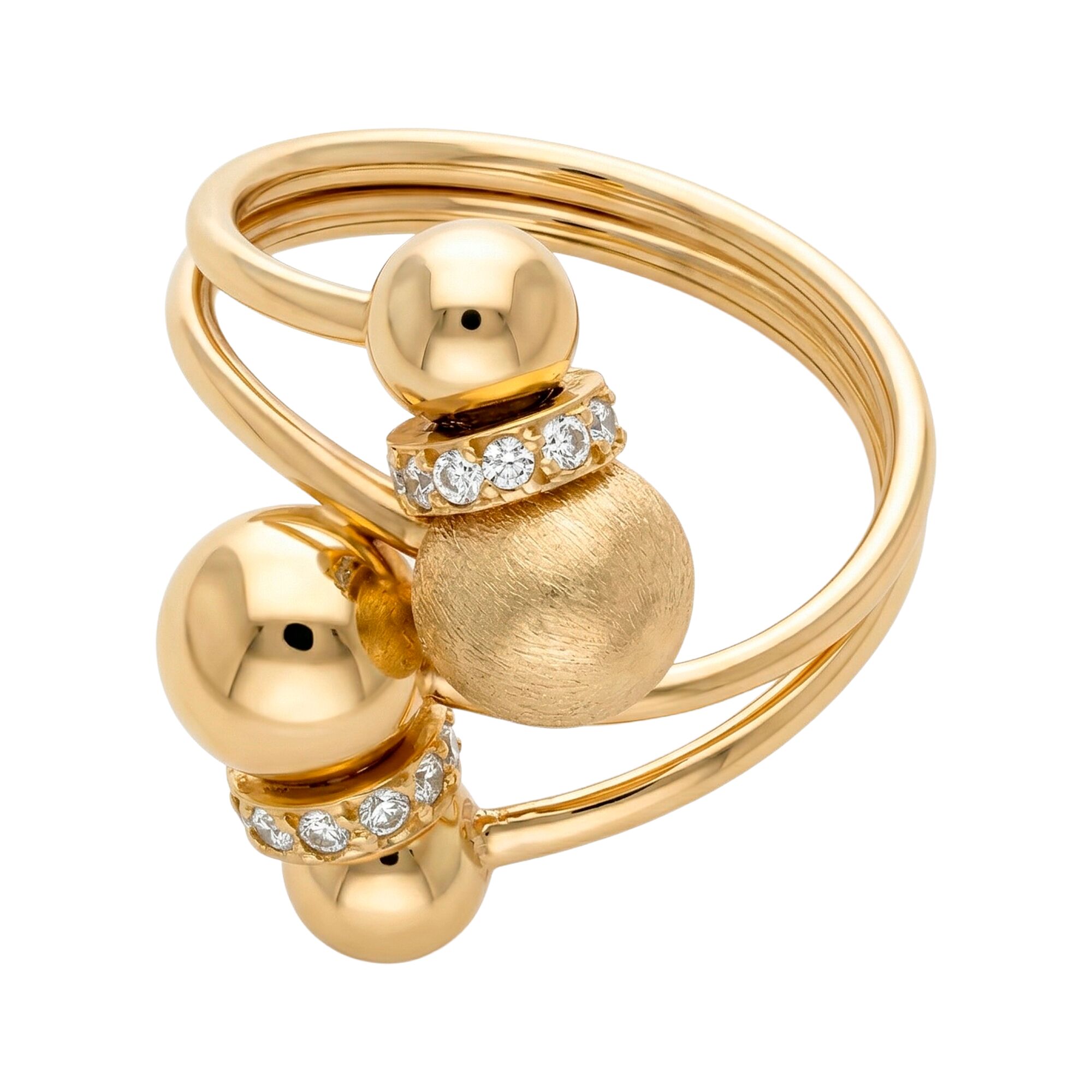 Кольцо, золото, 585, 4.26г, 62702, изображение 2 | GoldMarket.kz