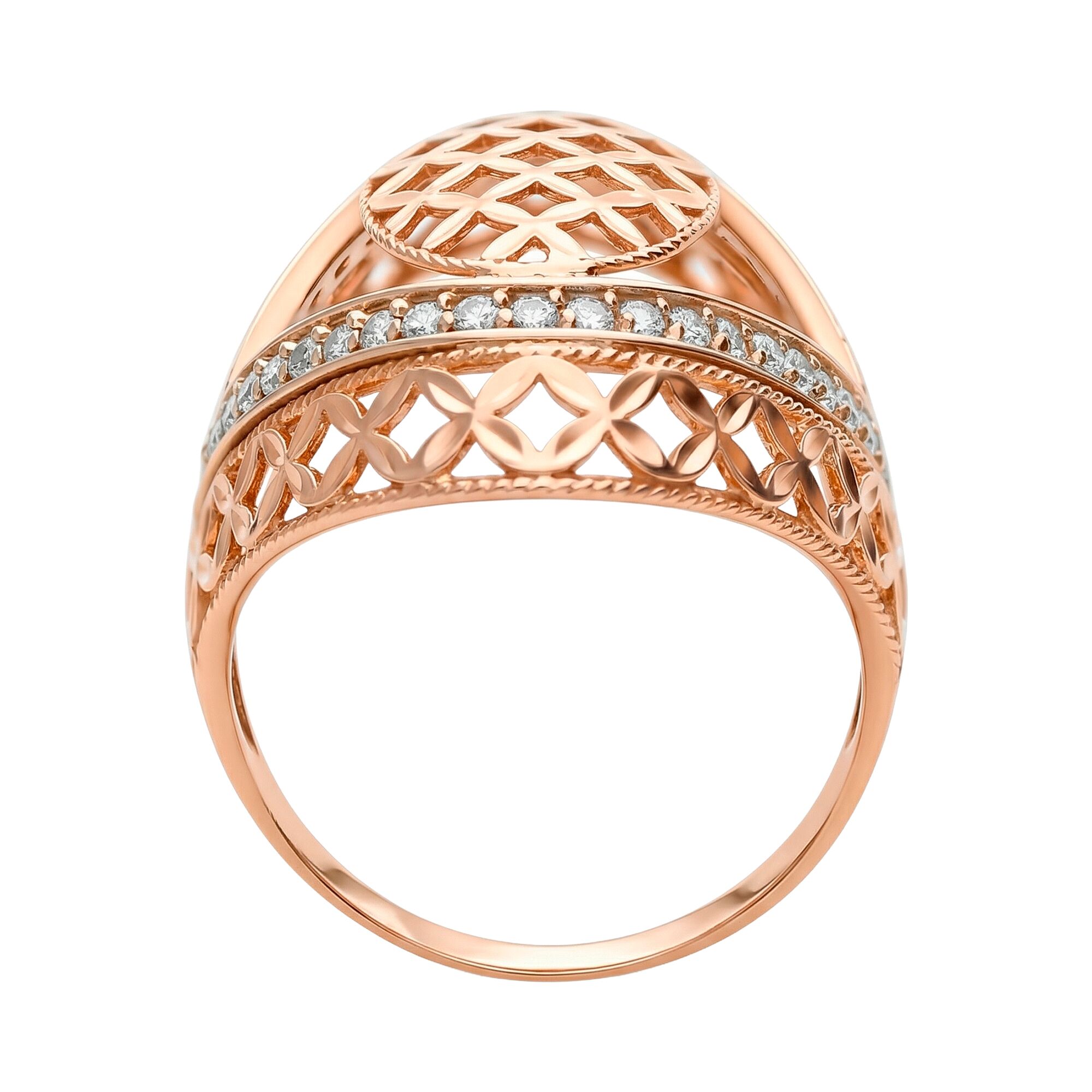 Кольцо, золото, 585, 5.86г, 62733, изображение 2 | GoldMarket.kz