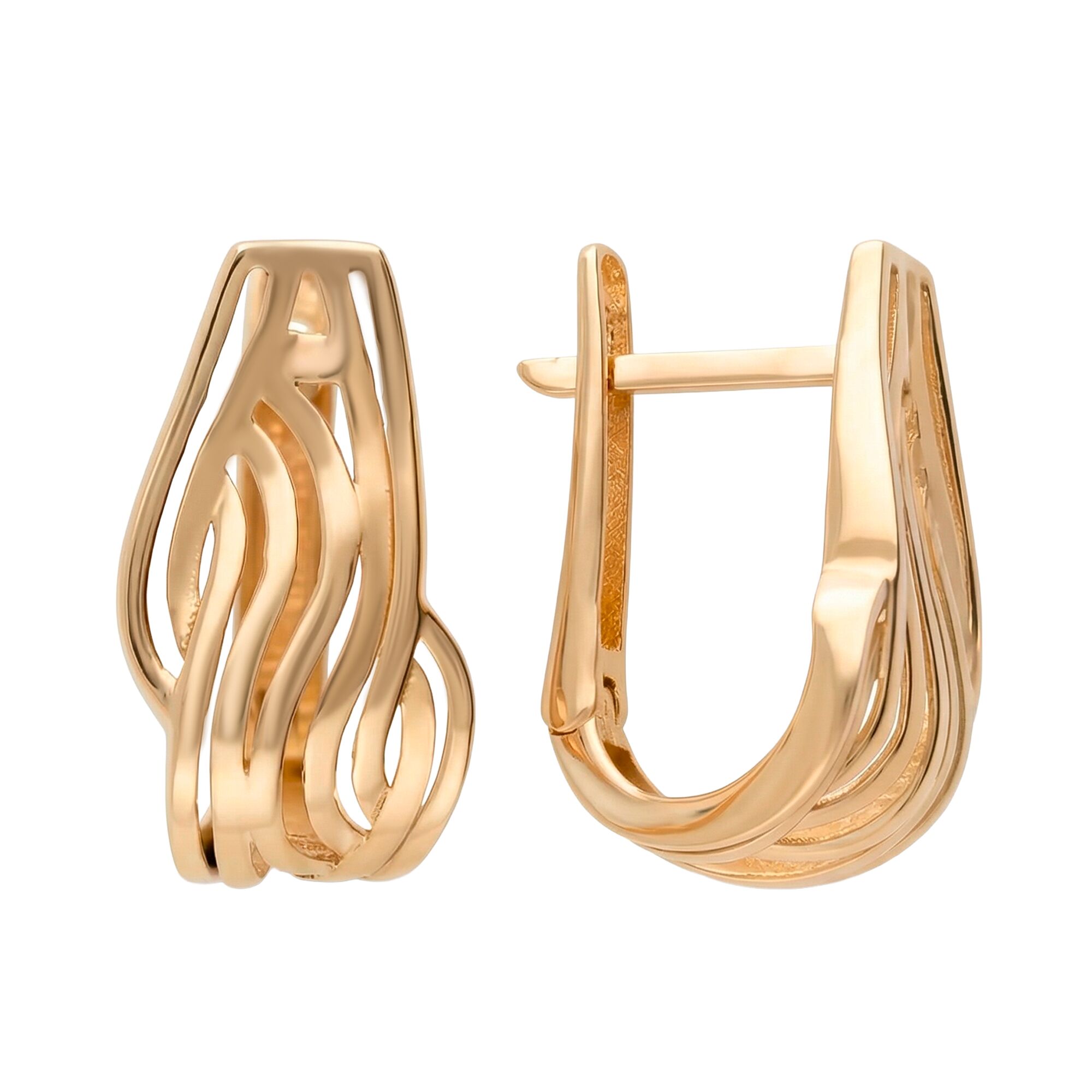 Серьги, золото, 585, 3.62г, 62740, изображение 2 | GoldMarket.kz