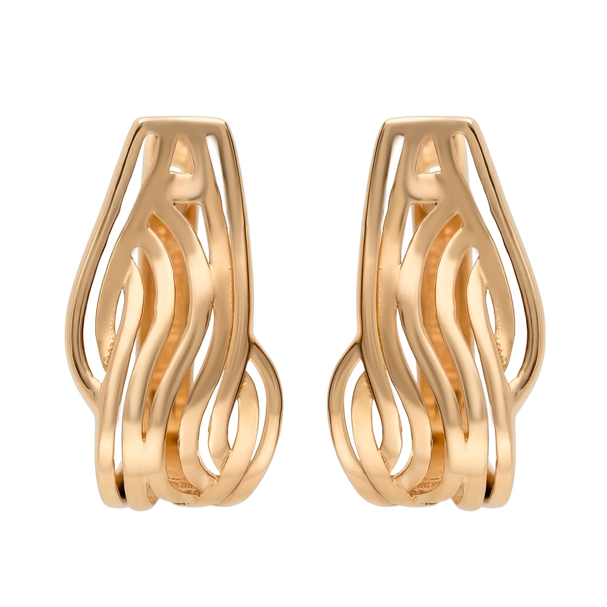 Серьги, золото, 585, 3.62г, 62740 | GoldMarket.kz