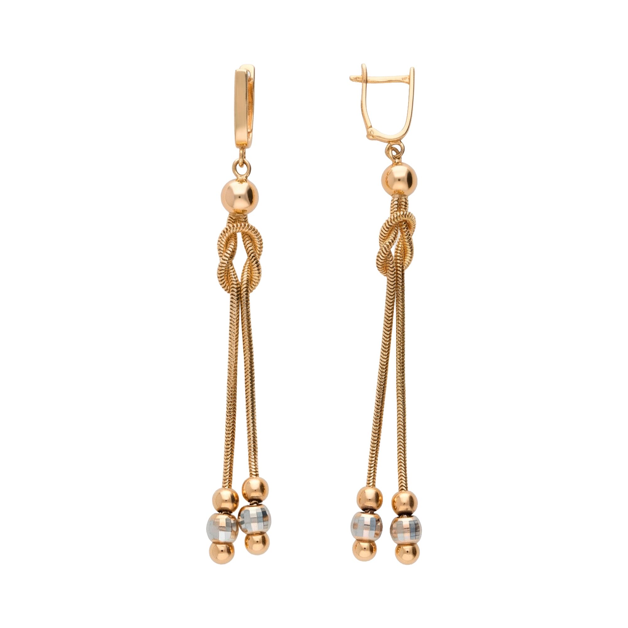 Серьги, золото, 585, 6.22г, 62766, изображение 2 | GoldMarket.kz