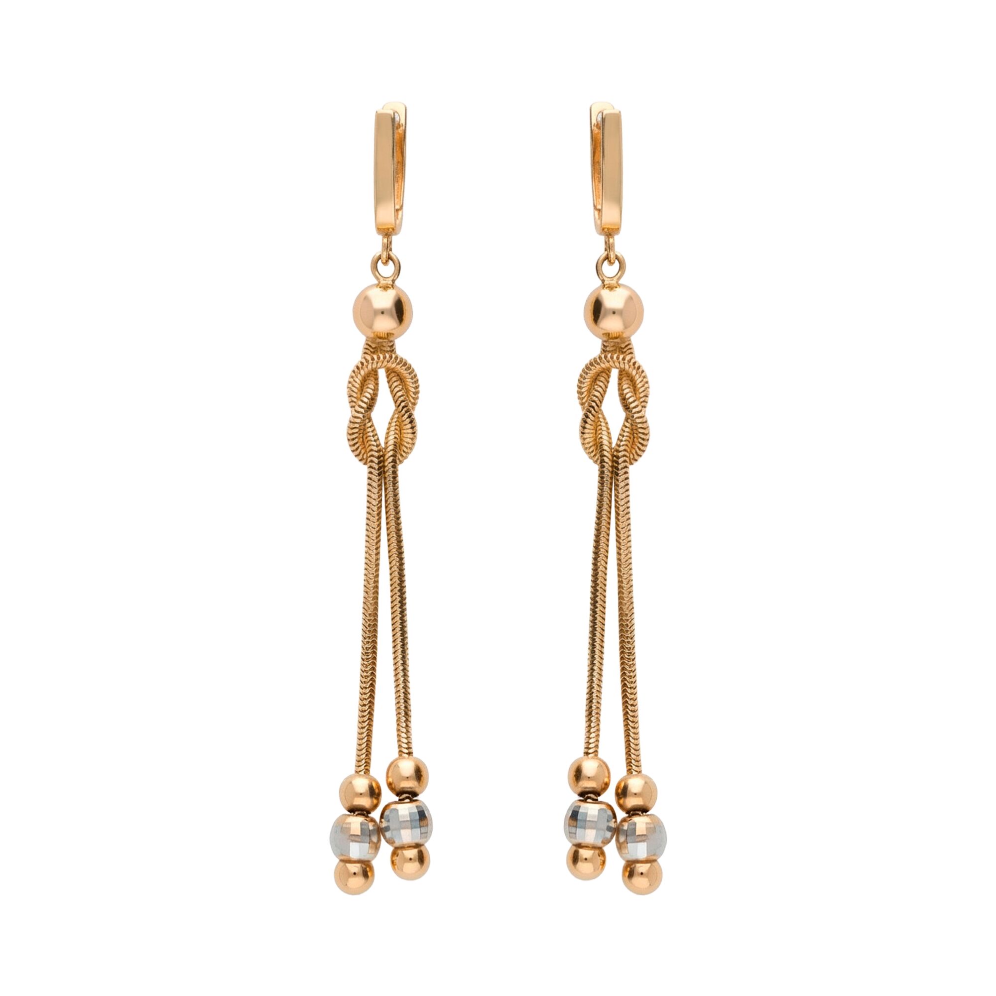 Серьги, золото, 585, 6.22г, 62766 | GoldMarket.kz