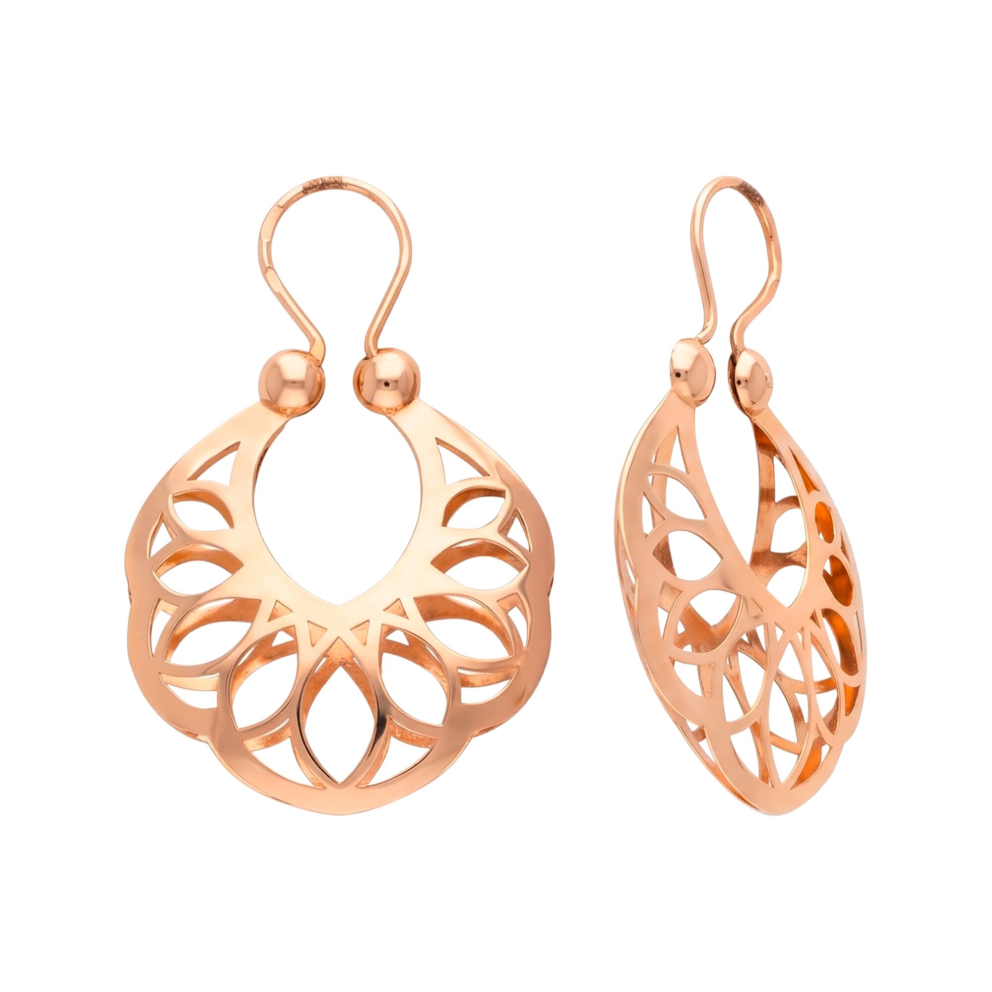 Серьги, золото, 585, 3.98г, 62780, изображение 2 | GoldMarket.kz