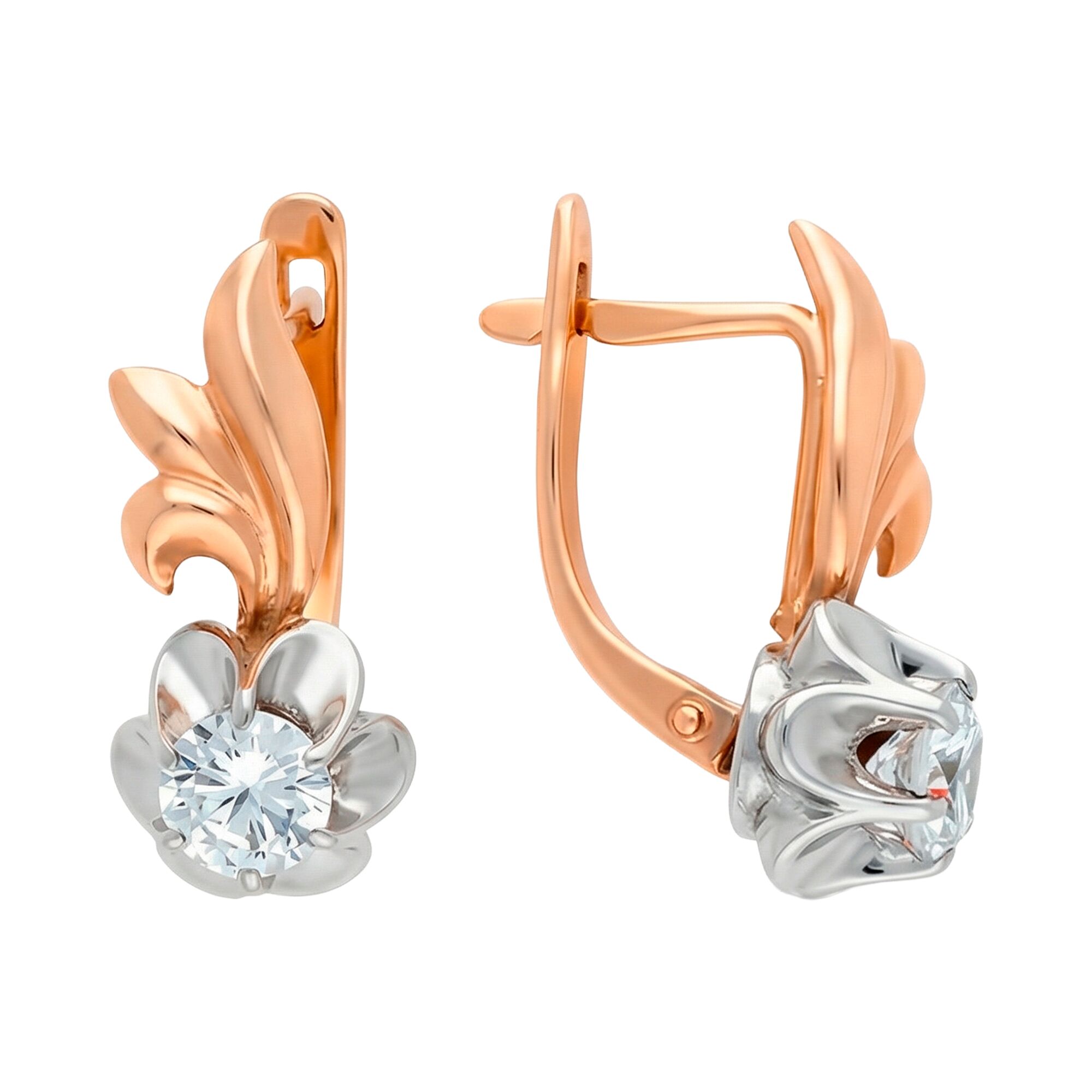 Серьги, золото, 585, 5.89г, 62782, изображение 2 | GoldMarket.kz