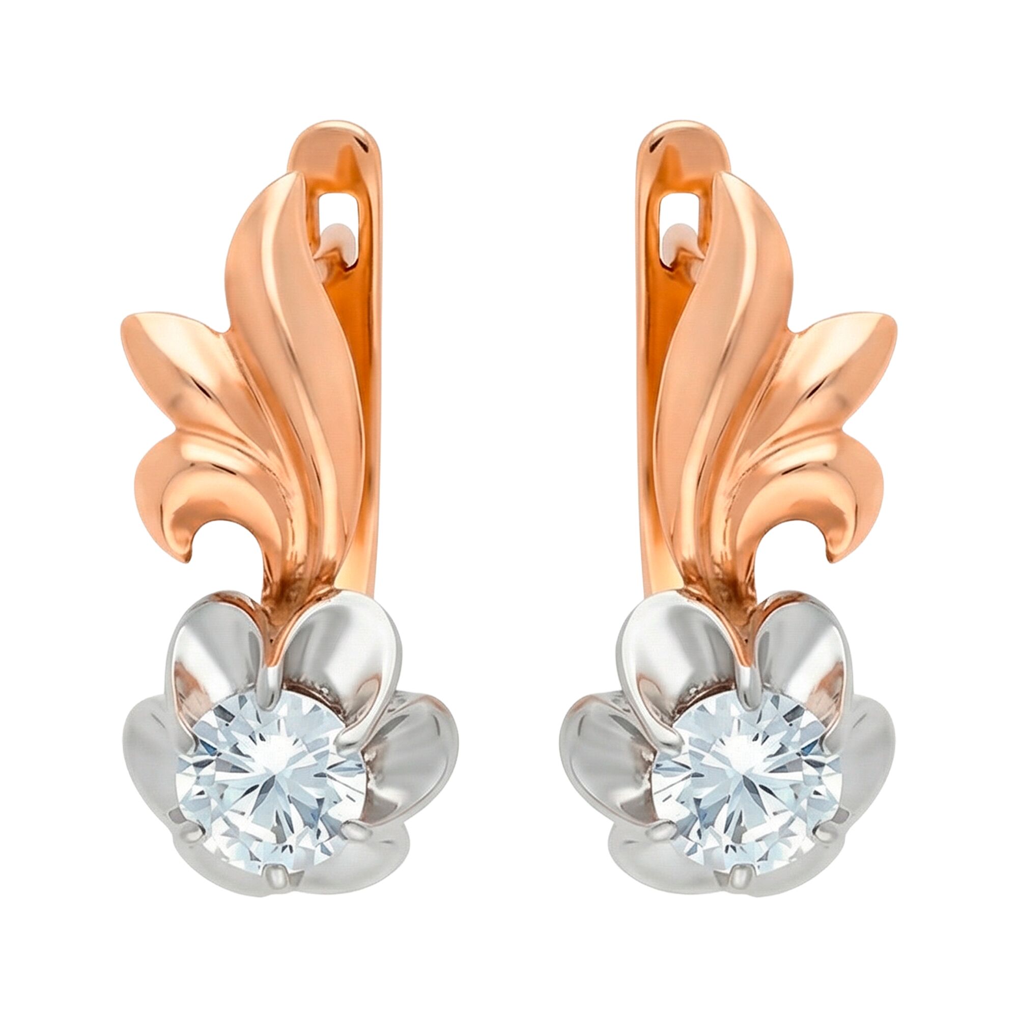 Серьги, золото, 585, 5.89г, 62782 | GoldMarket.kz