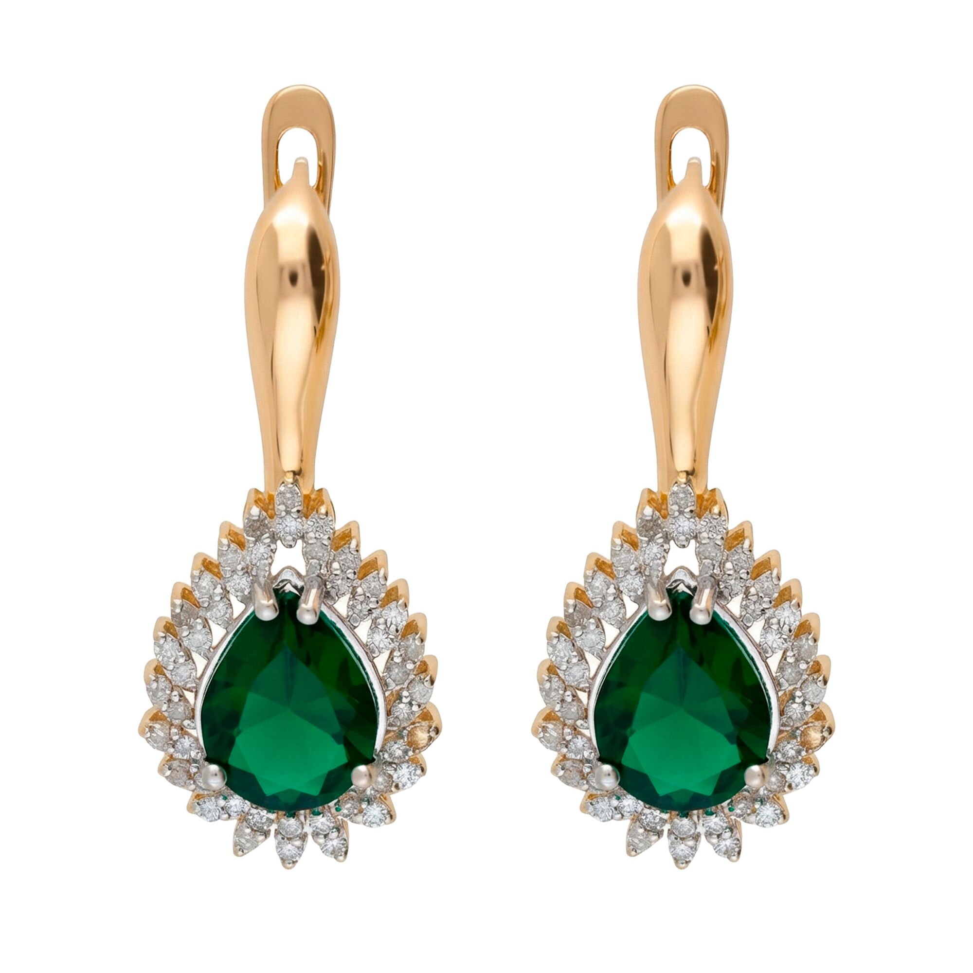 Серьги, золото, 585, 5г, 62785 | GoldMarket.kz