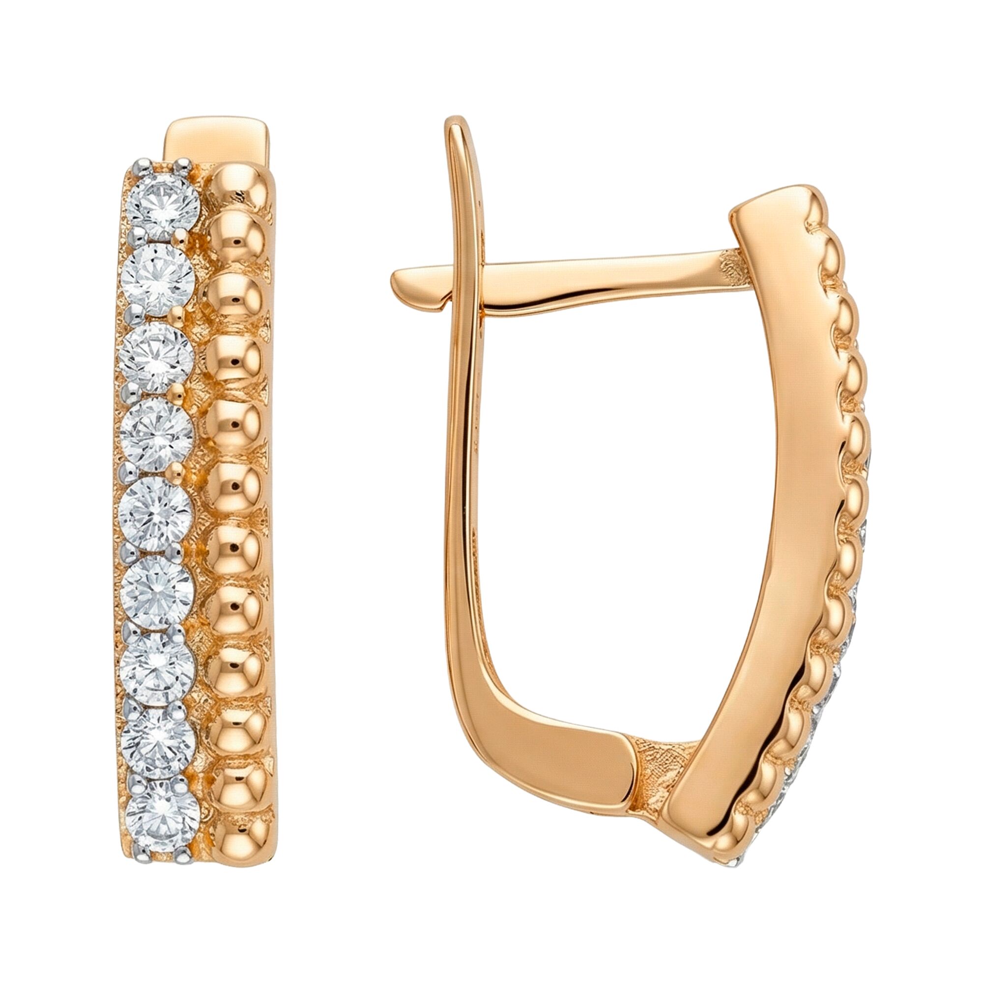Серьги, золото, 585, 3.64г, 62787, изображение 2 | GoldMarket.kz