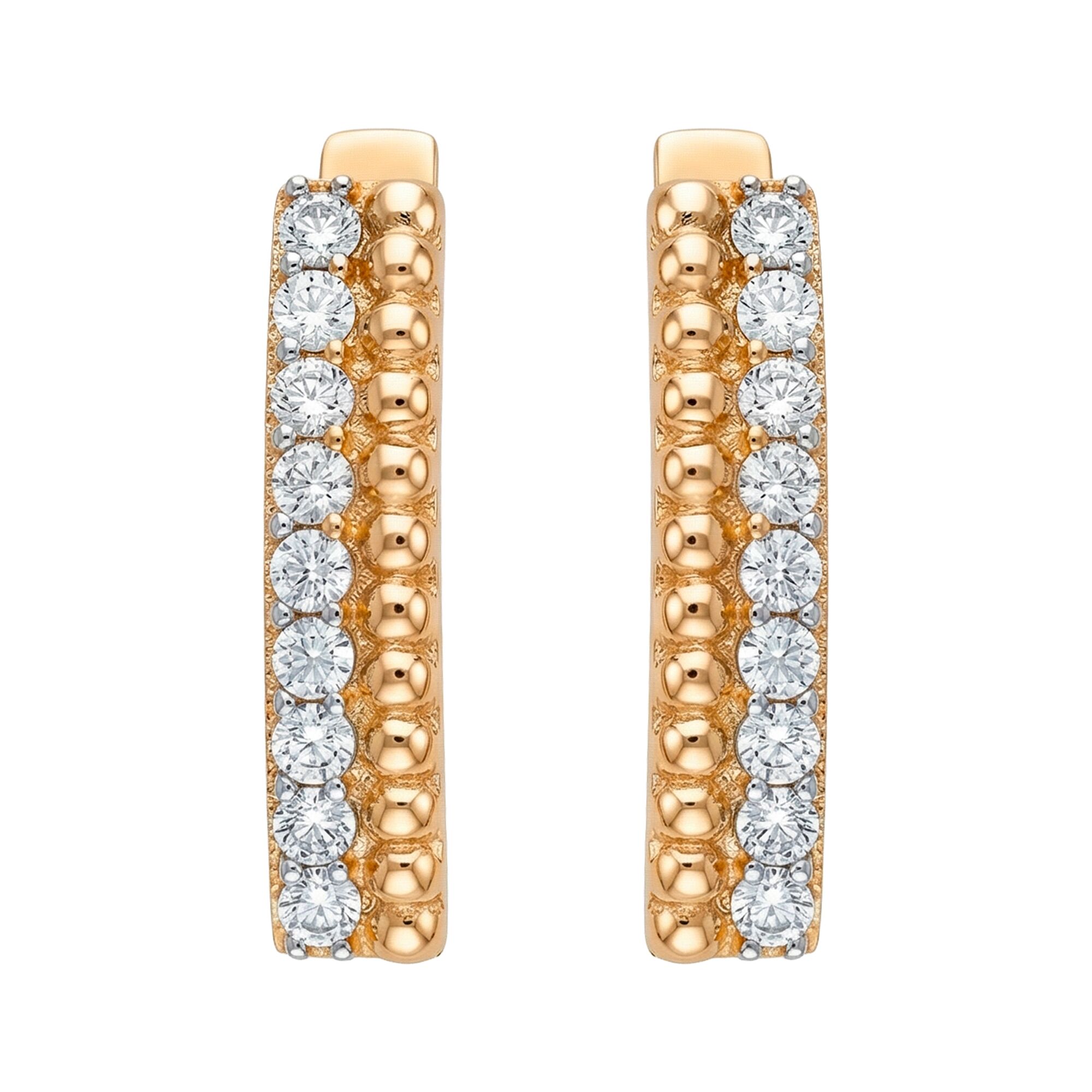 Серьги, золото, 585, 3.64г, 62787 | GoldMarket.kz