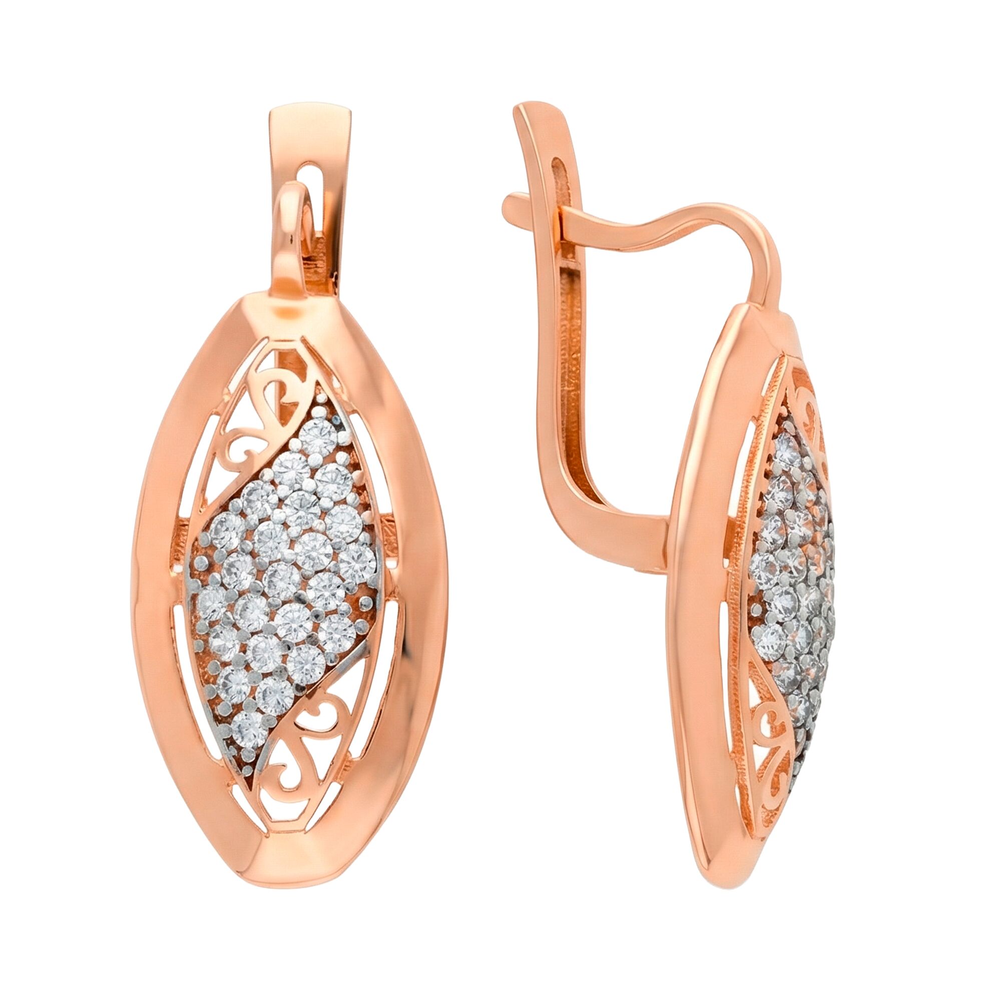 Серьги, золото, 585, 4.57г, 62796, изображение 2 | GoldMarket.kz