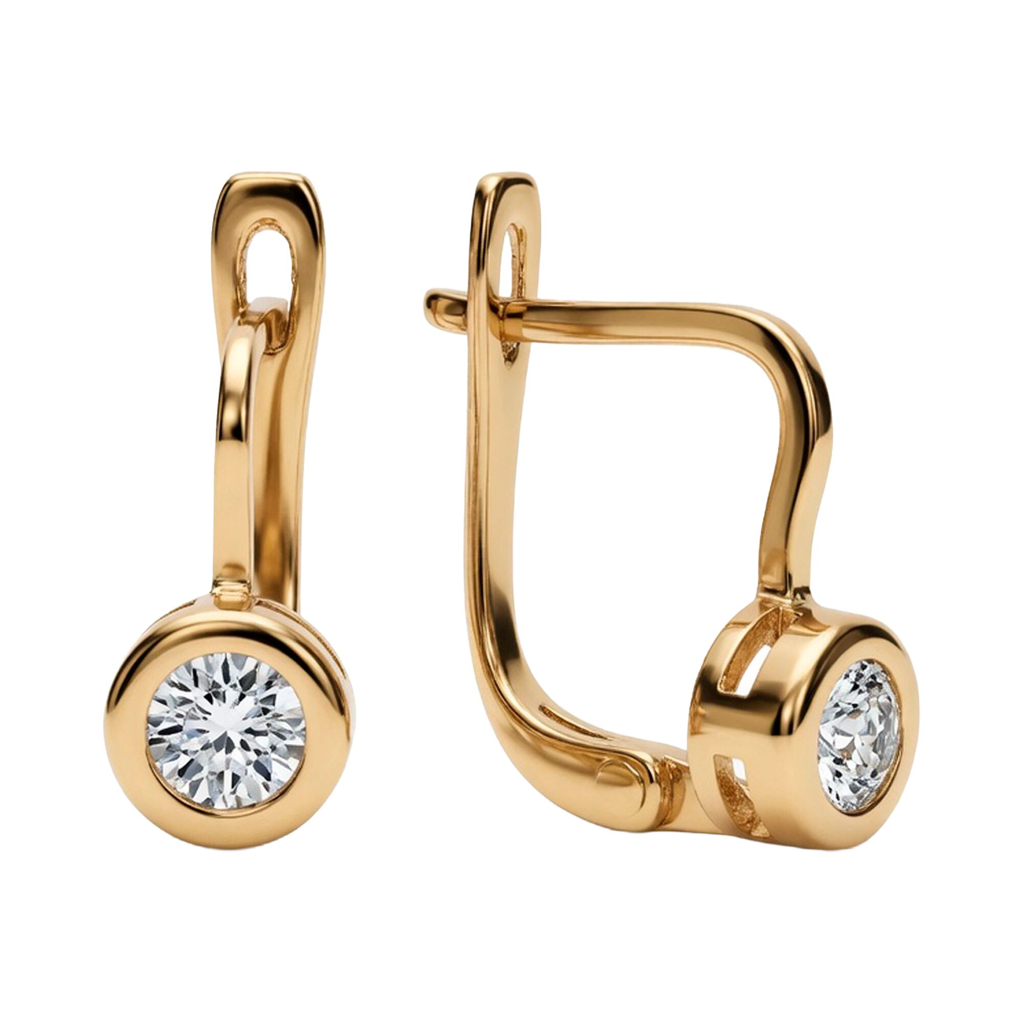 Серьги, золото, 585, 1.26г, 62873, изображение 2 | GoldMarket.kz